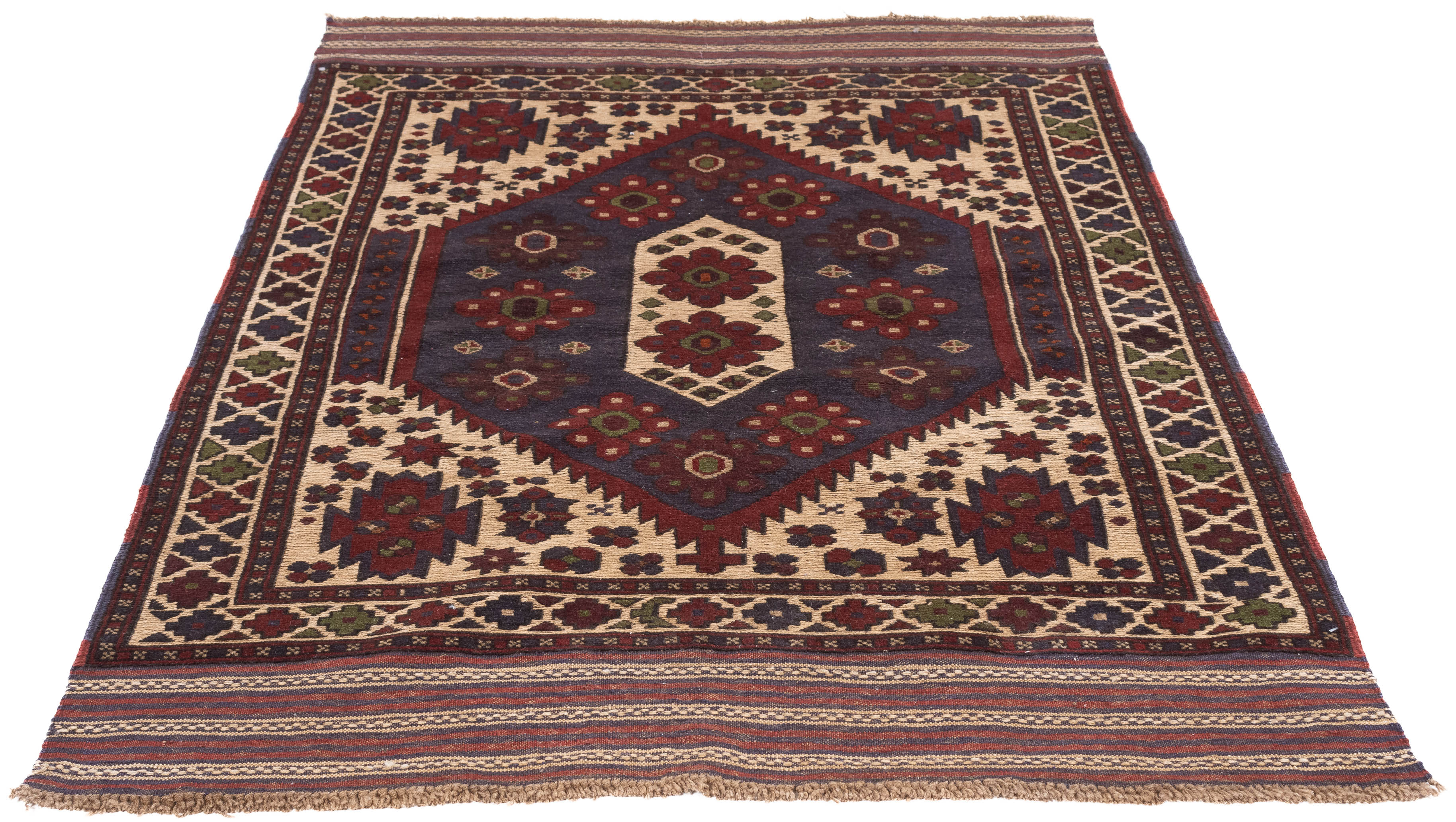 New Pakistan Soumak Rug 4'1 x 6'2