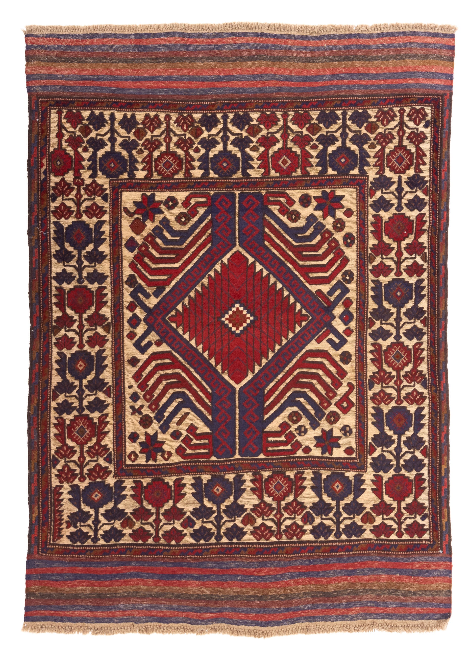 New Pakistan Soumak Rug 4'6 x 6'4