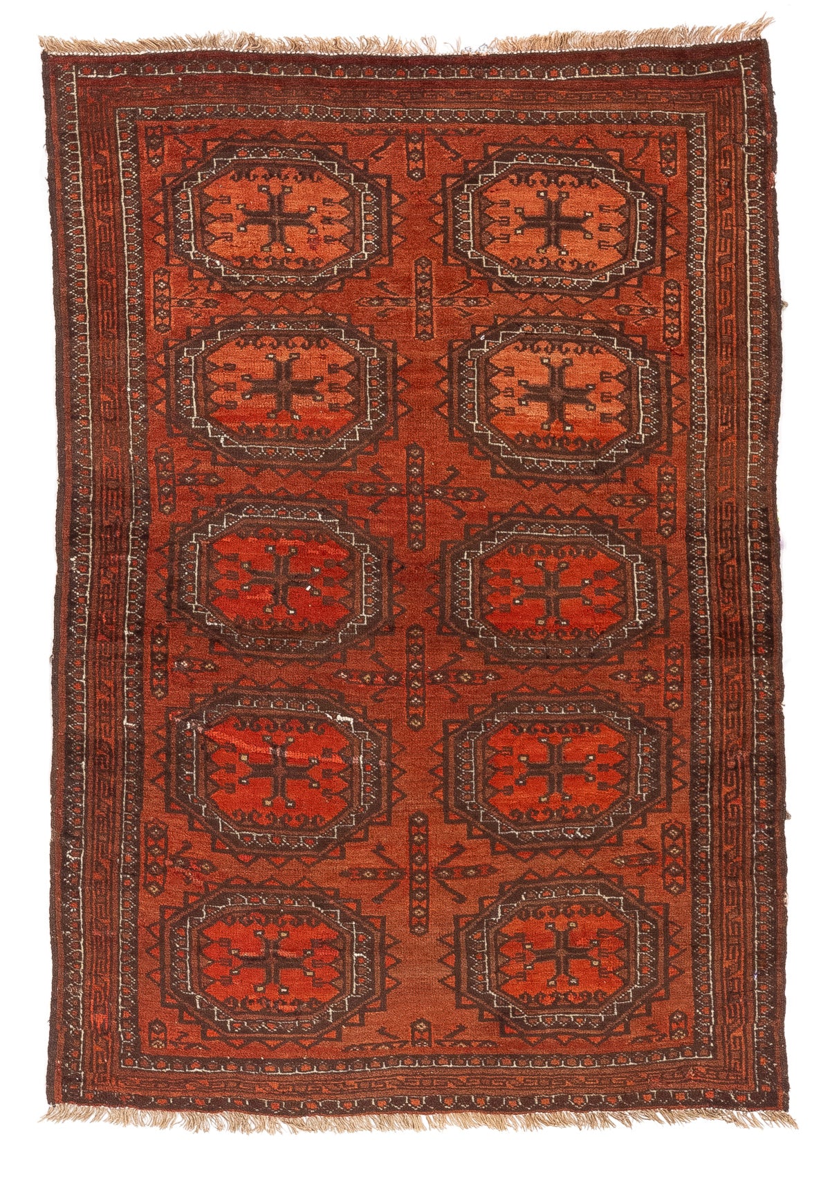 Turkmen Tribal Rug <br> 3'5 x 4'5