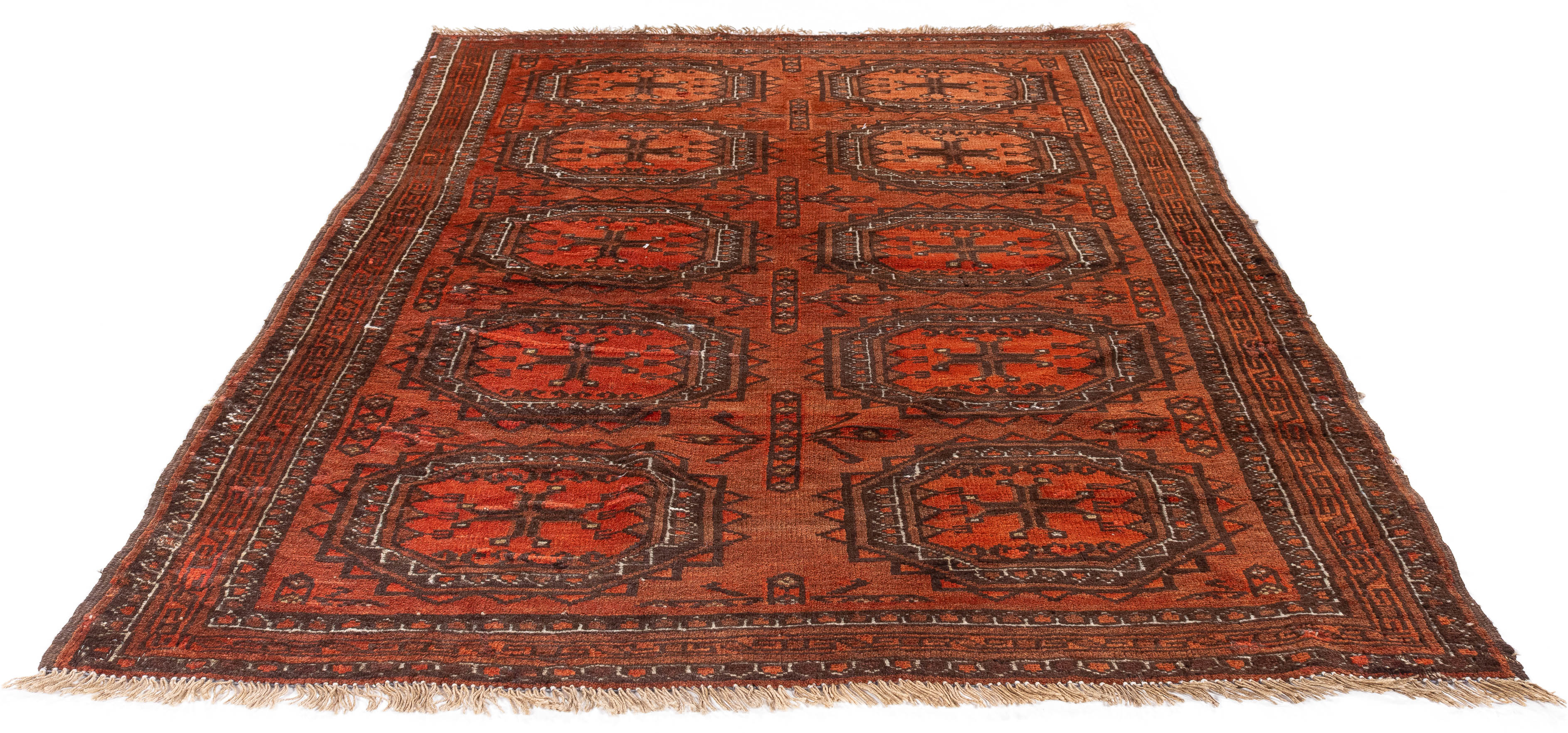 Turkmen Tribal Rug <br> 3'5 x 4'5