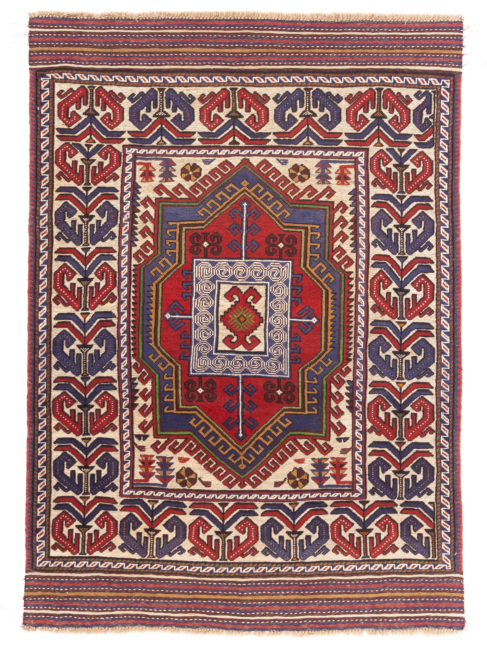 New Pakistan Soumak Rug 4'5 x 6'2