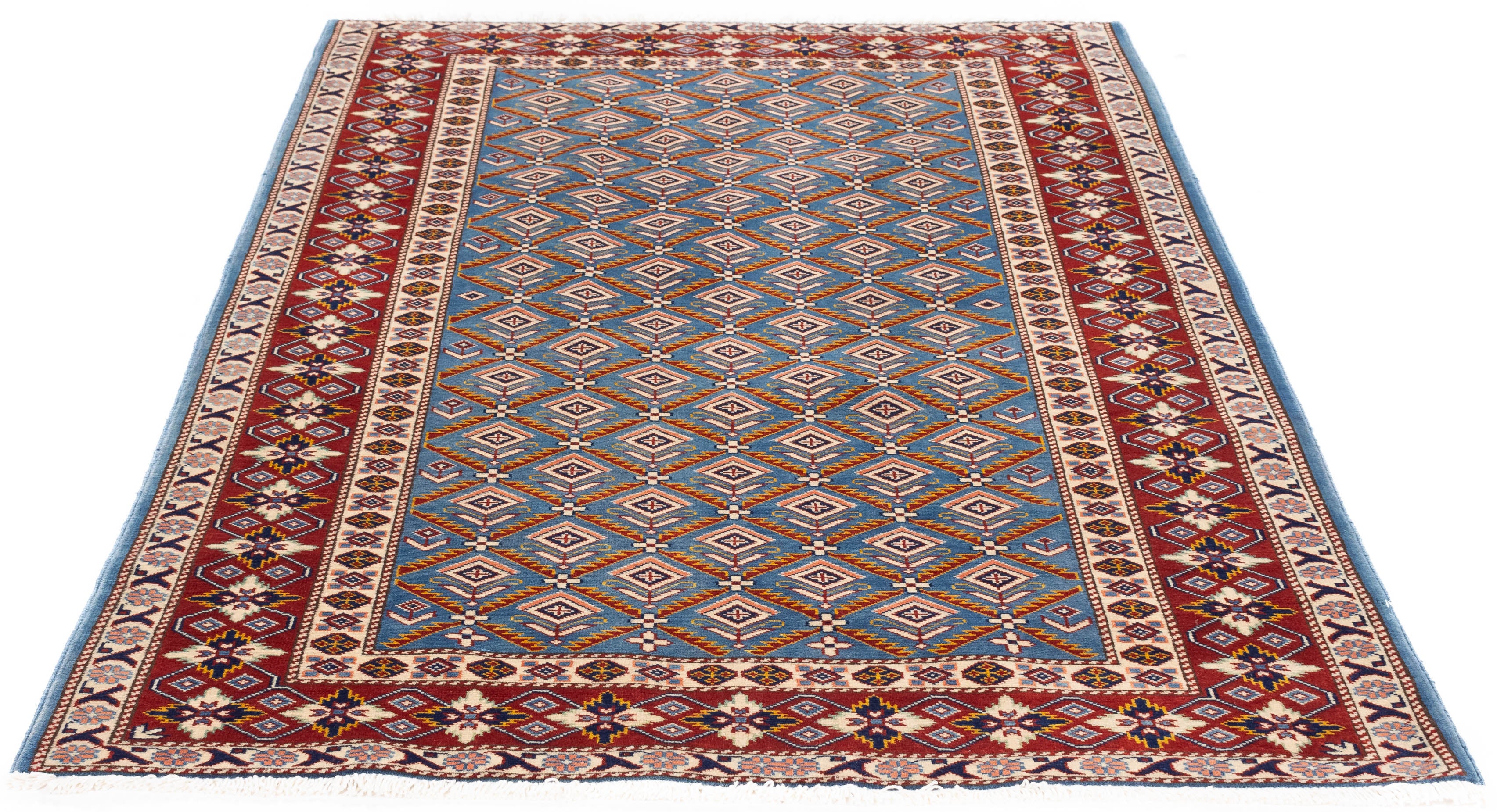 New Pakistan Super Kazak Rug 4'1 x 5'10