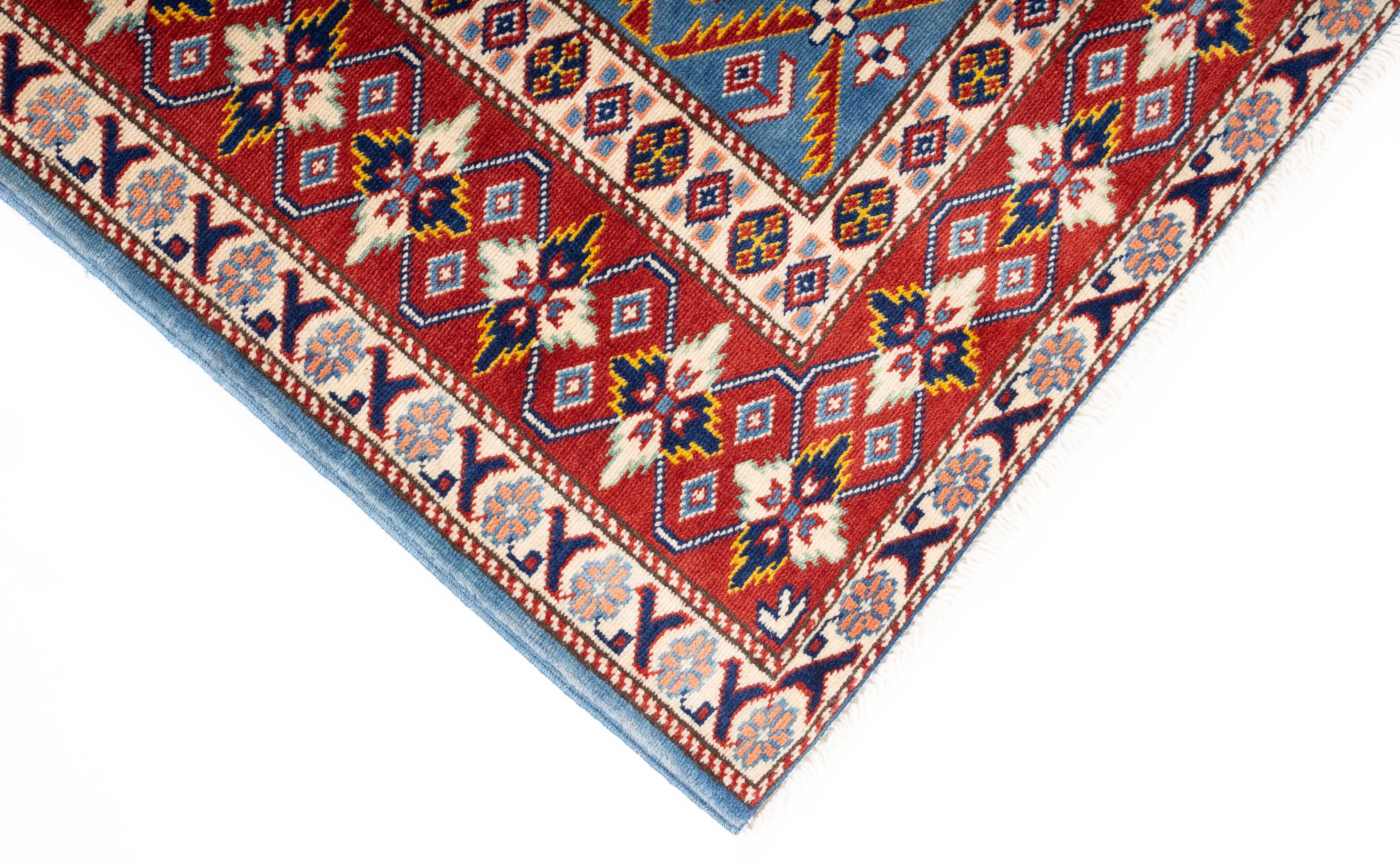 New Pakistan Super Kazak Rug 4'1 x 5'10