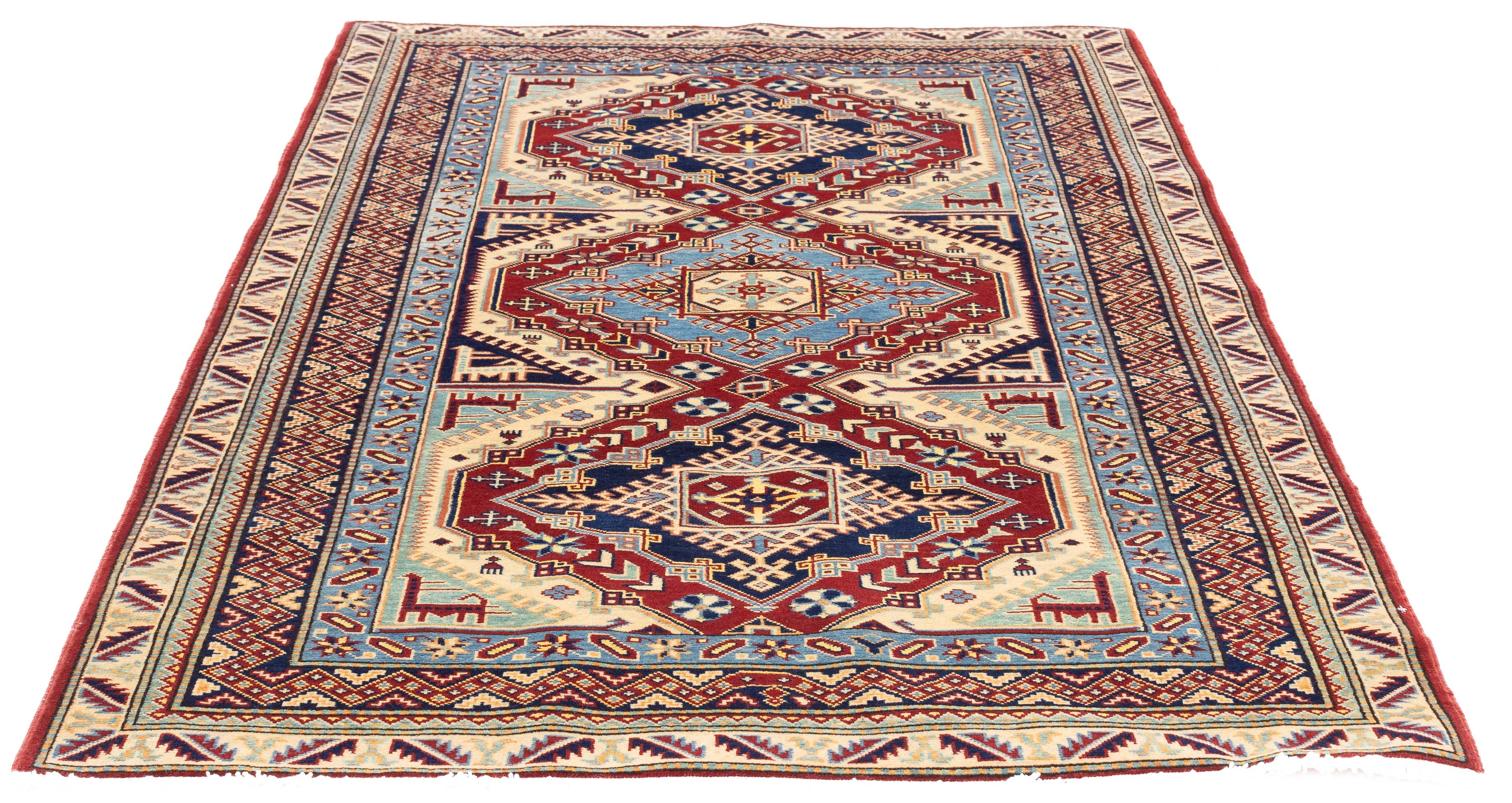 New Pakistan Super Kazak Rug 4'5 x 5'10