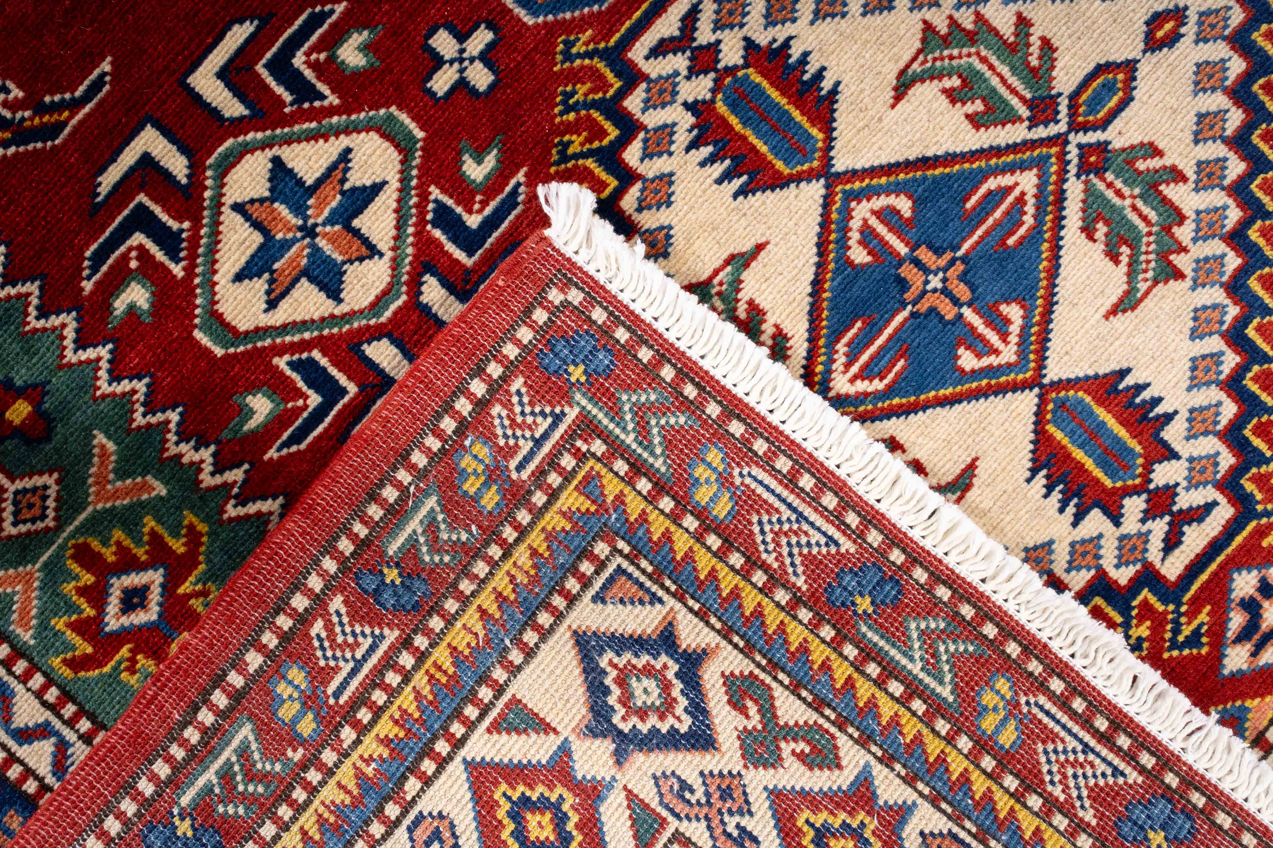 New Pakistan Super Kazak Rug 4'4 x 5'10