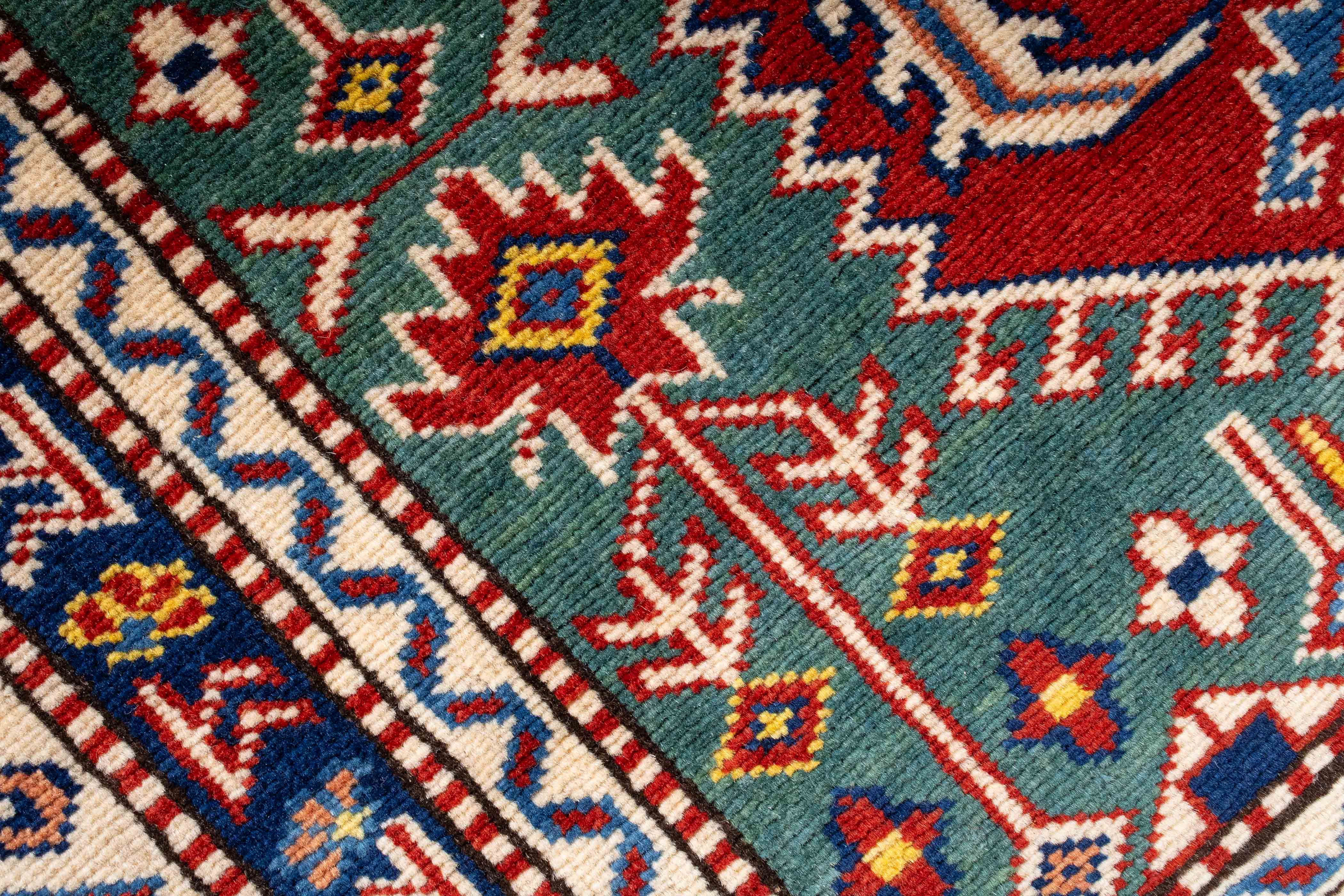 New Pakistan Super Kazak Rug 4'4 x 5'10