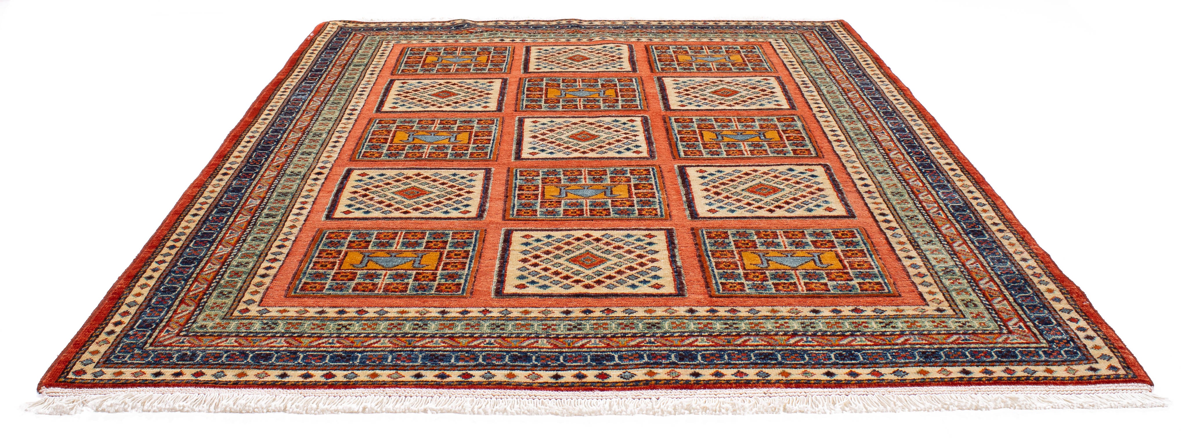 Pakistan Khyber Rug <br> 4'10 x 6'8