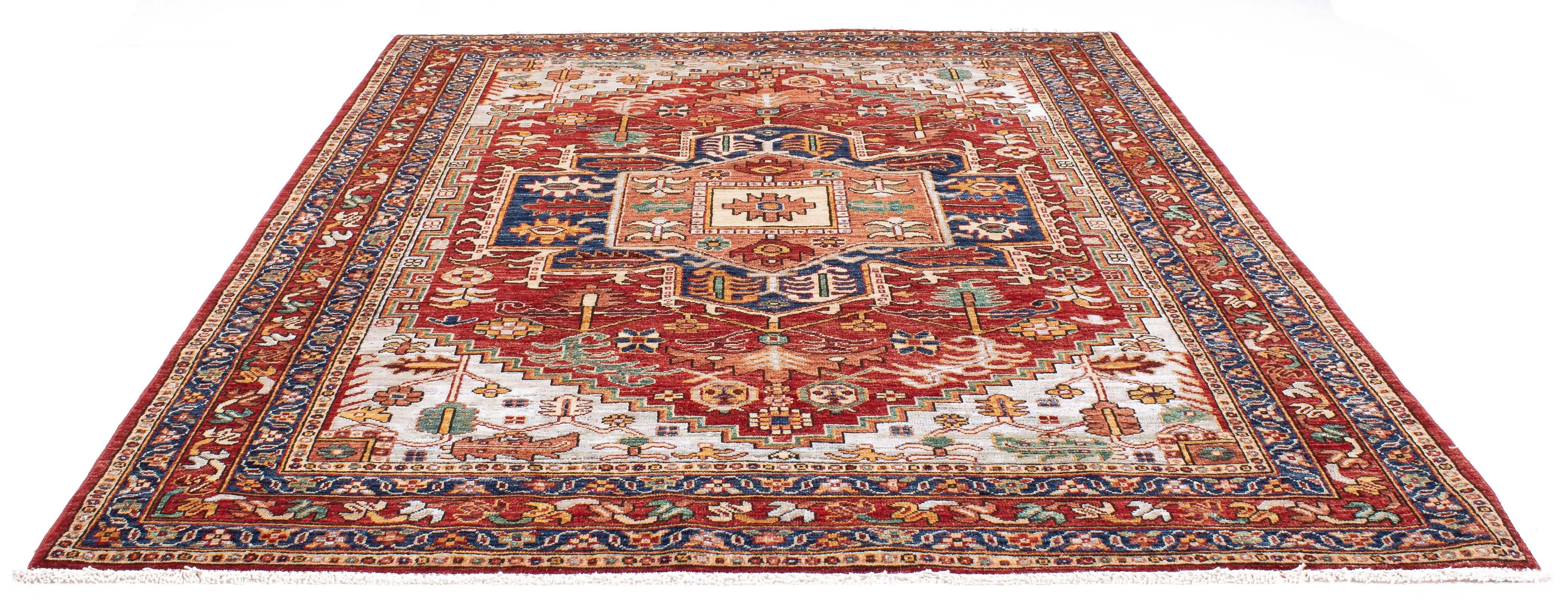 Traditional Pakistan Serapi Rug <br> 5'2 x 6'10