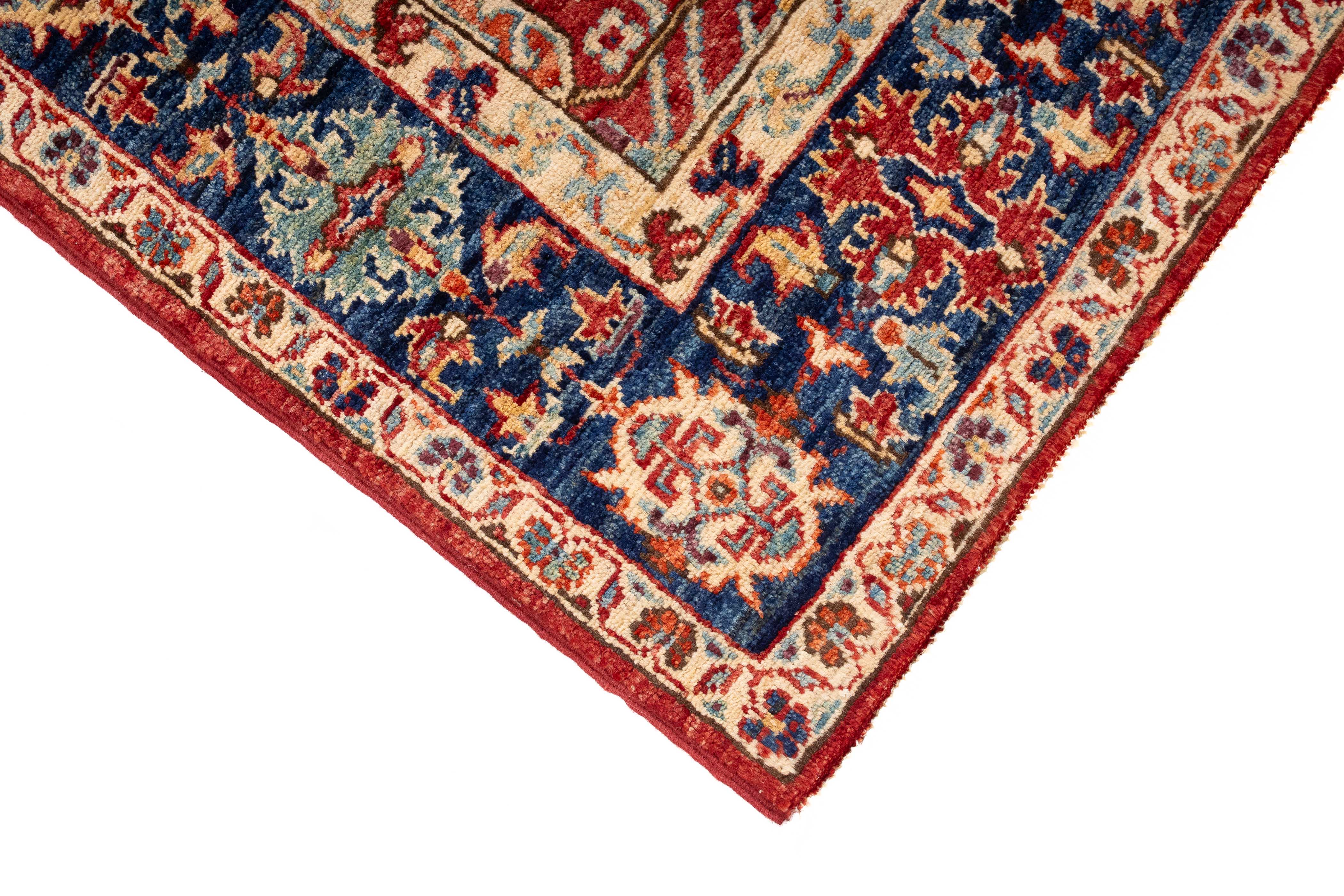 New Pakistan Serapi Rug <br> 4'0 x 4'7