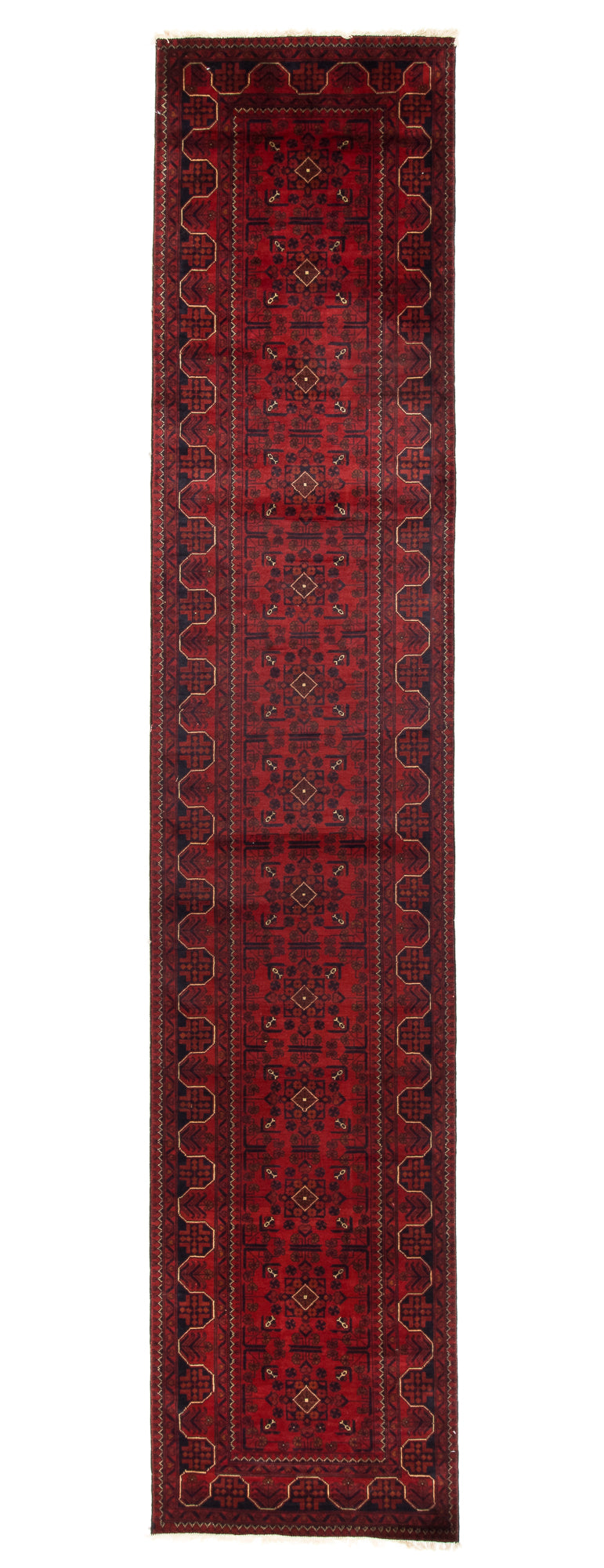 Pak Afghan Bokhara Runner <br> 2'7 x 12'10