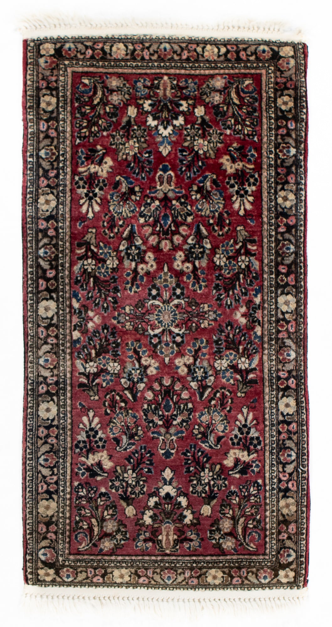 Antique Persia Sarouk Rug <br> 1'11 x 4'4