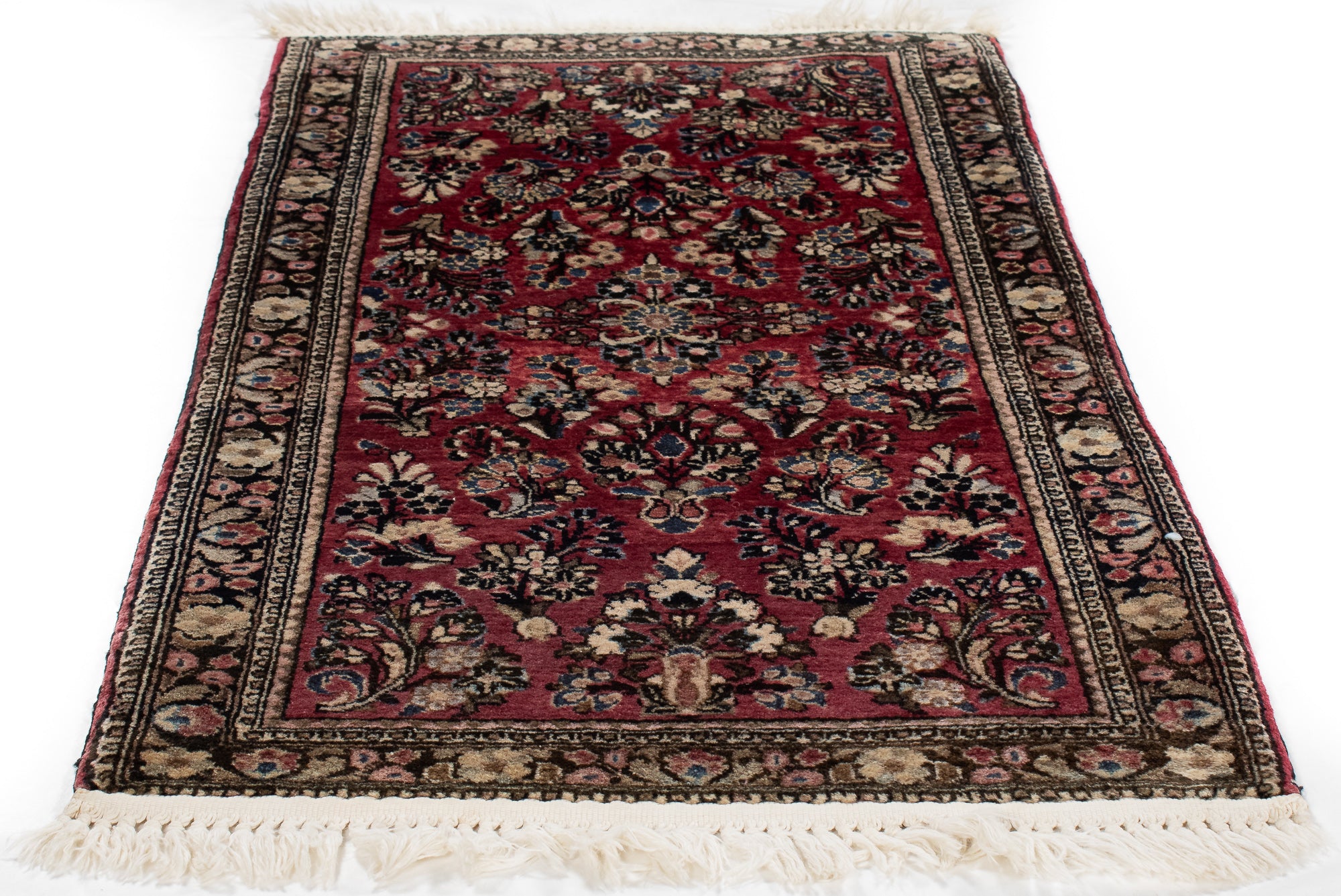 Antique Persia Sarouk Rug <br> 1'11 x 4'4