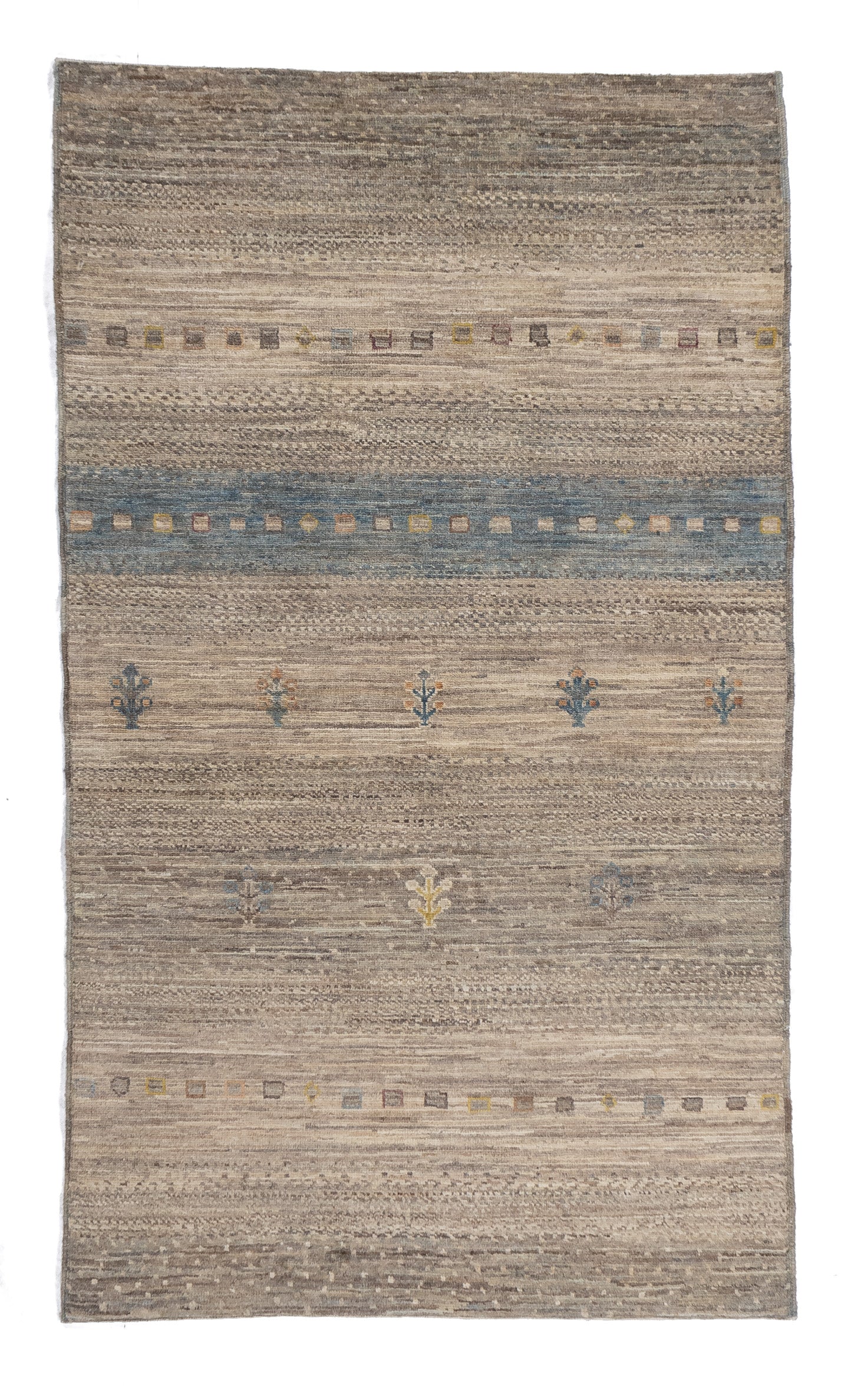 New Afghan Gabbeh Rug <br> 2'10 x 4'11