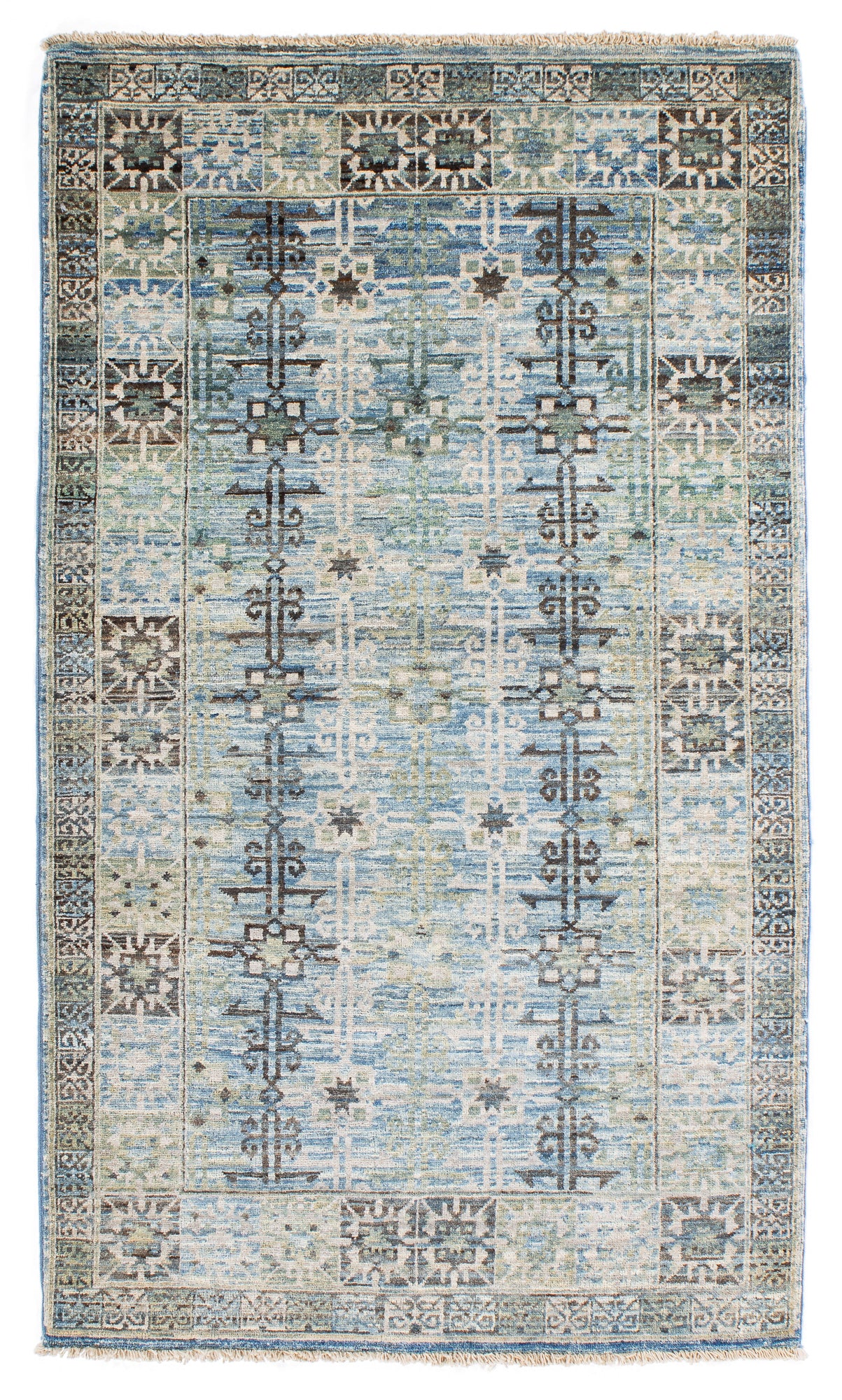 Traditional Afghan Faryab Rug <br> 3'0' x 5'1'