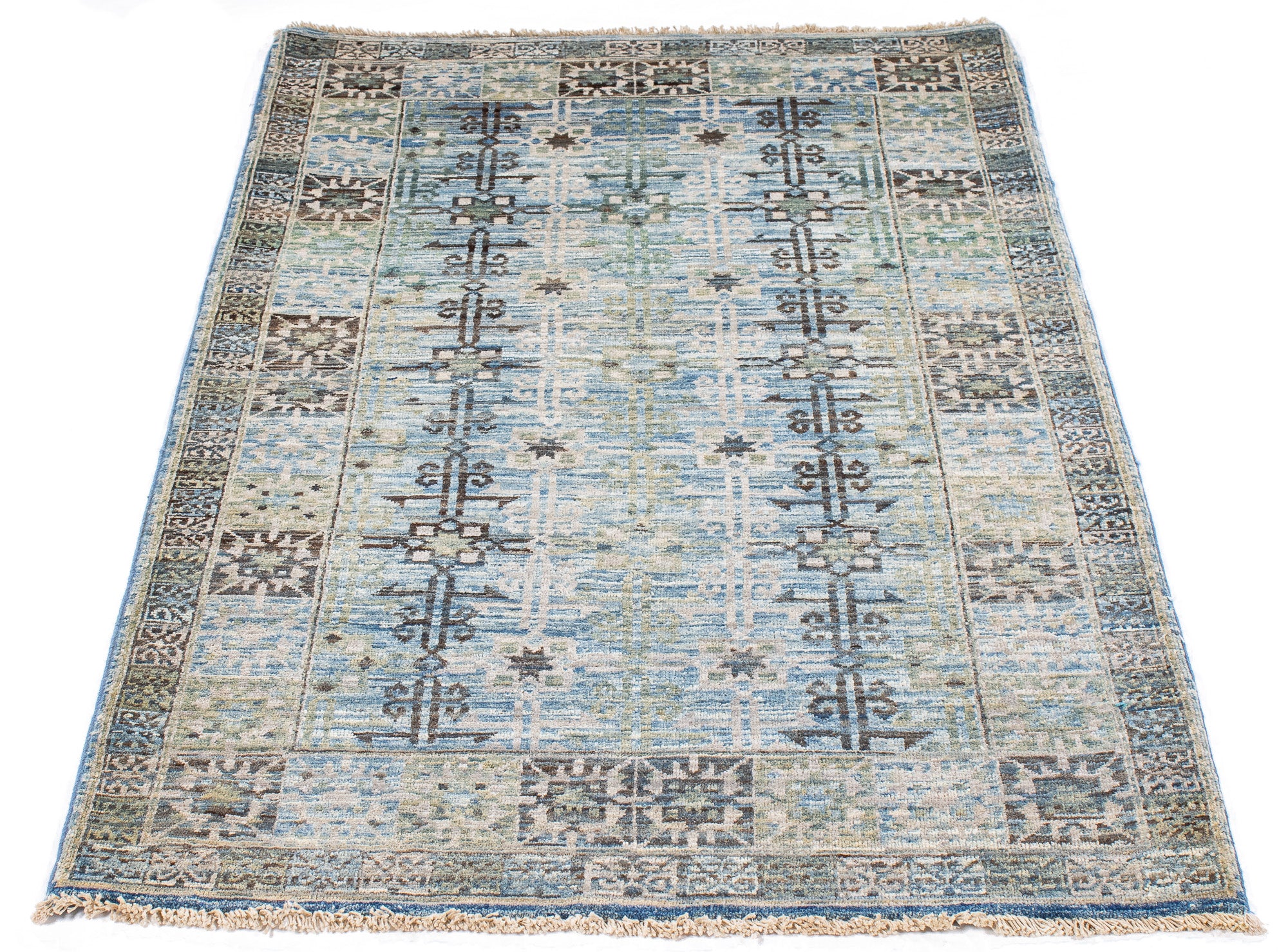 Traditional Afghan Faryab Rug <br> 3'0' x 5'1'