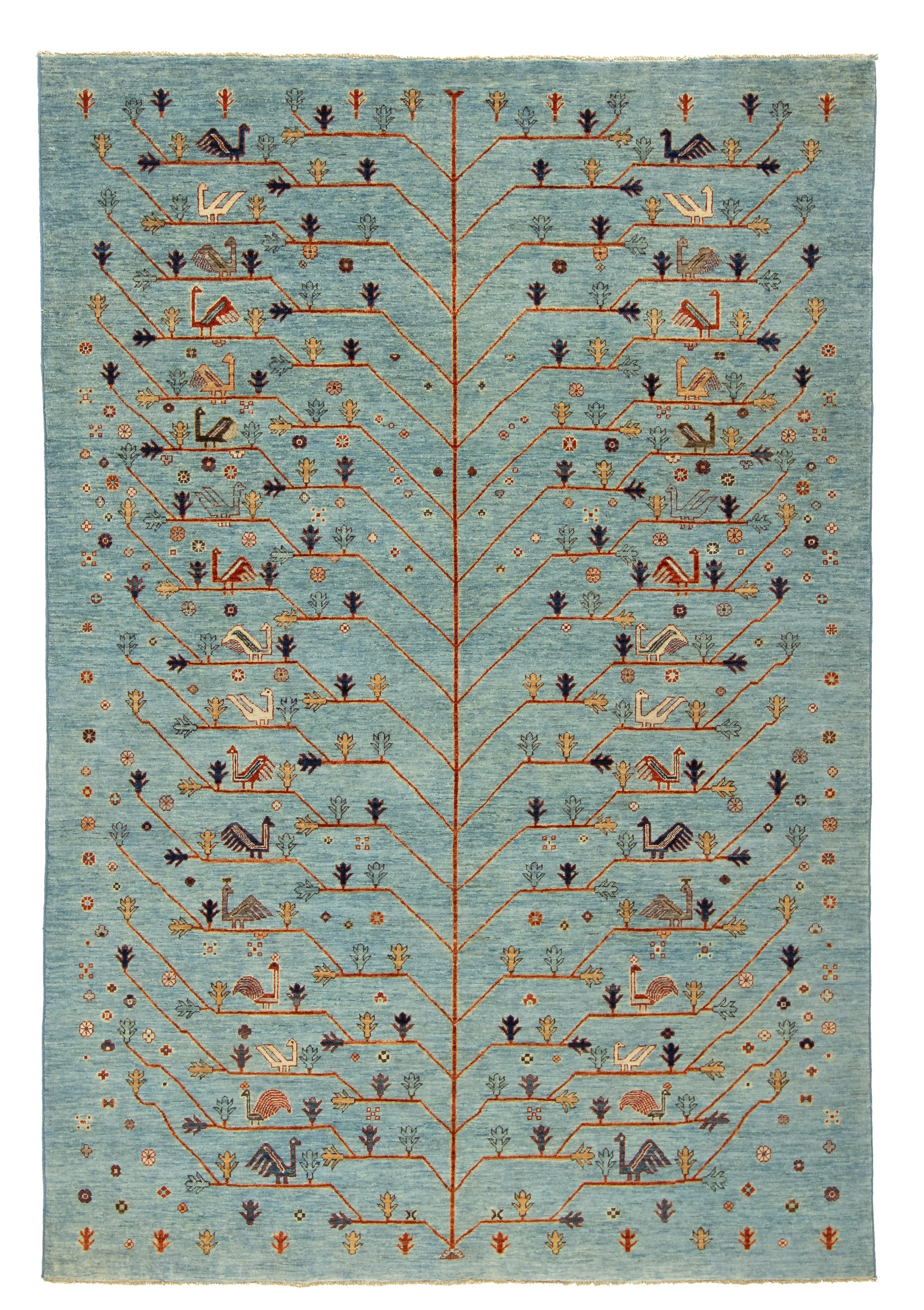 Afghan The Tree Rug <br> 6'1 × 9'0