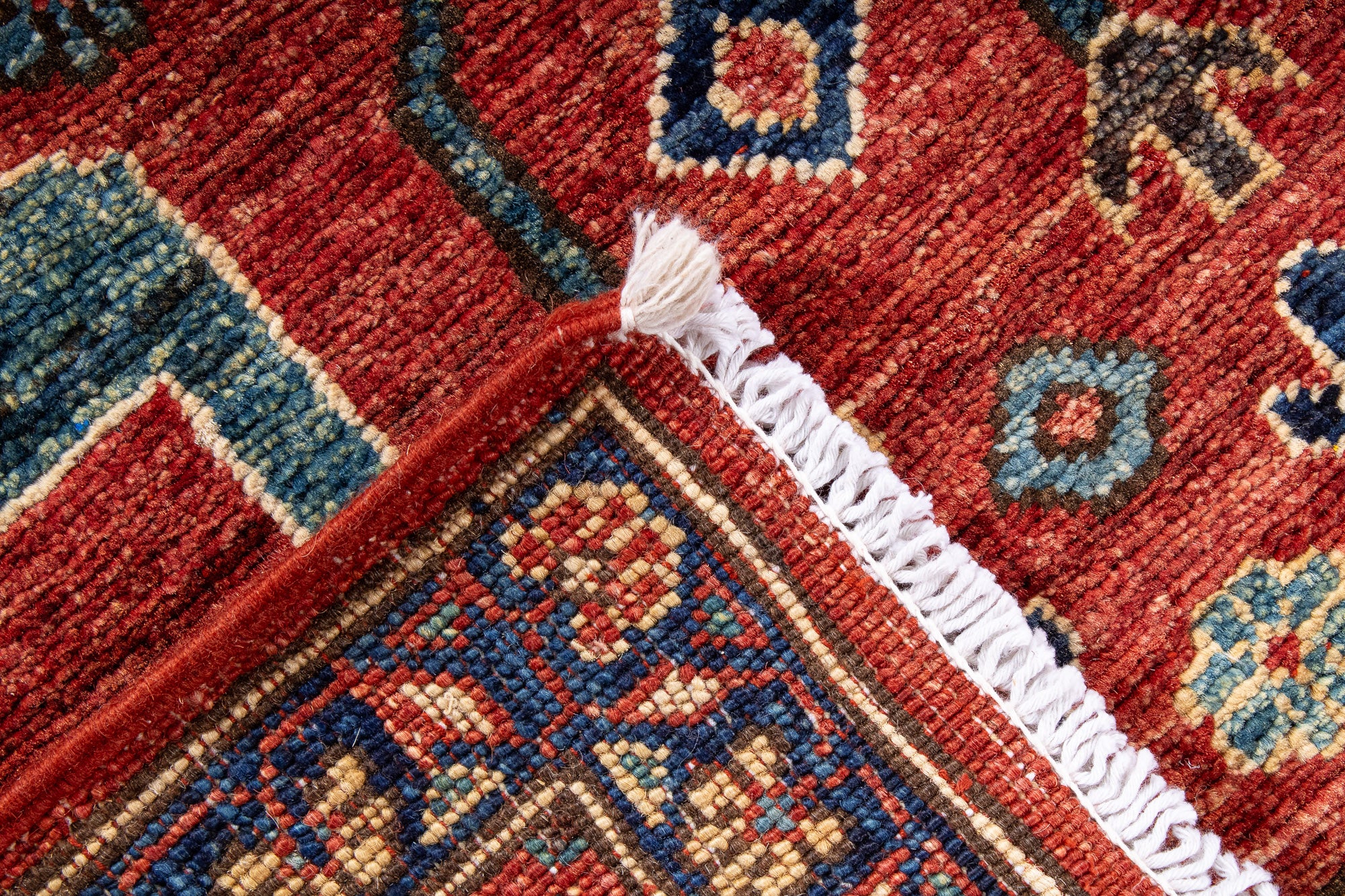 Afghan Serapi Heriz Rug <br> 3'1' x 5'1'