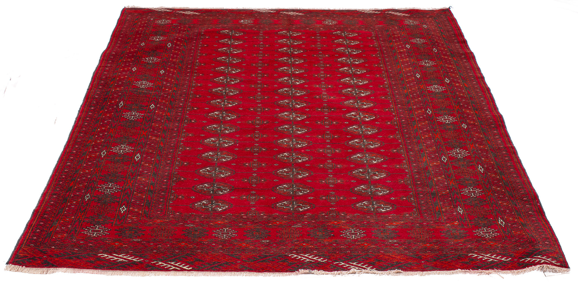 Persian Turkeman Rug <br> 4'1' x 5'8'