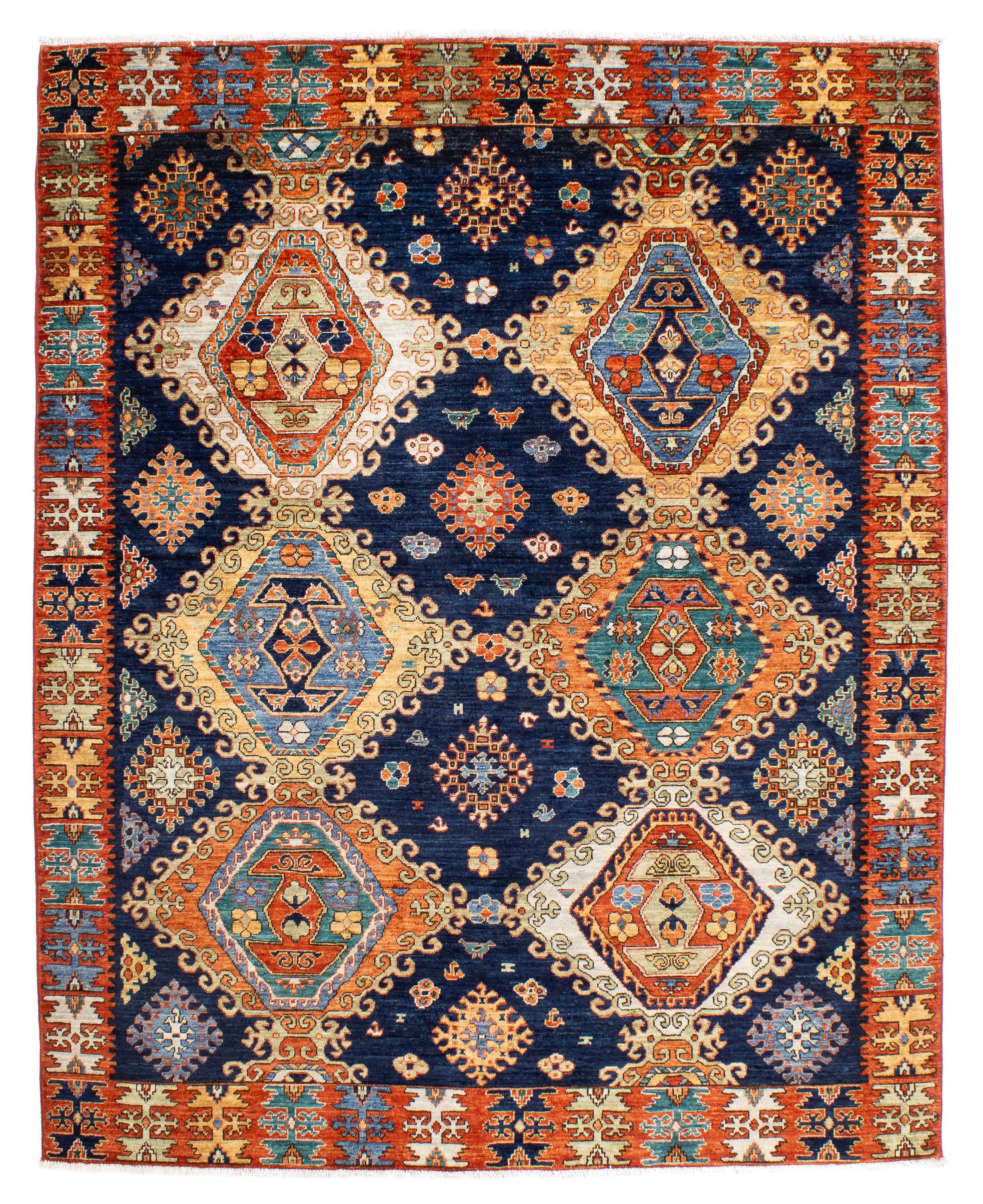 Traditional Pakistan Serapi Rug <br> 5'6 x 6'10