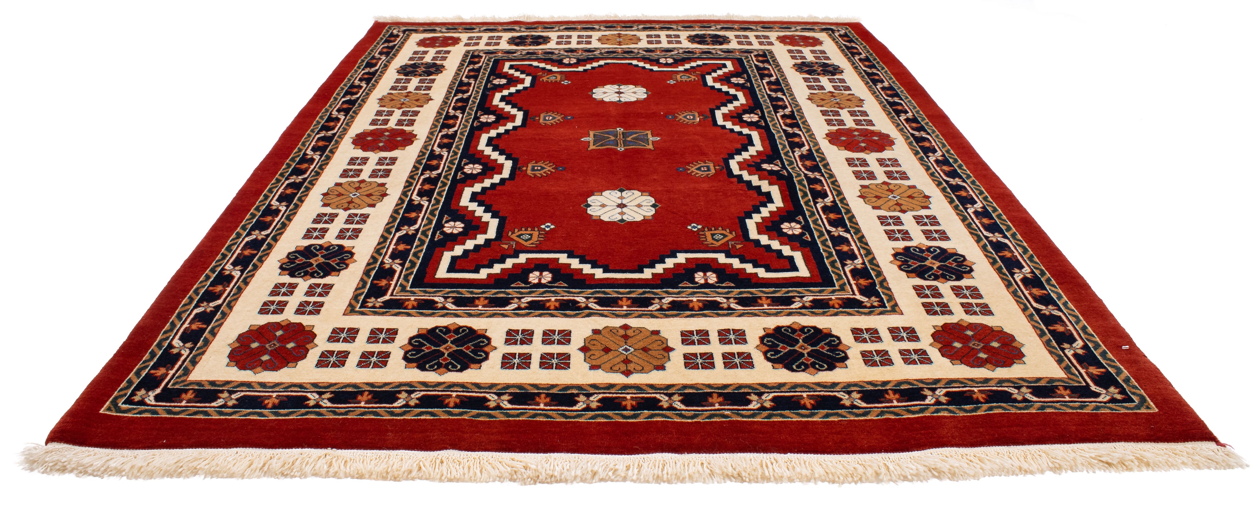 Persian Gabbeh Rug <br> 5'1 x 7'4