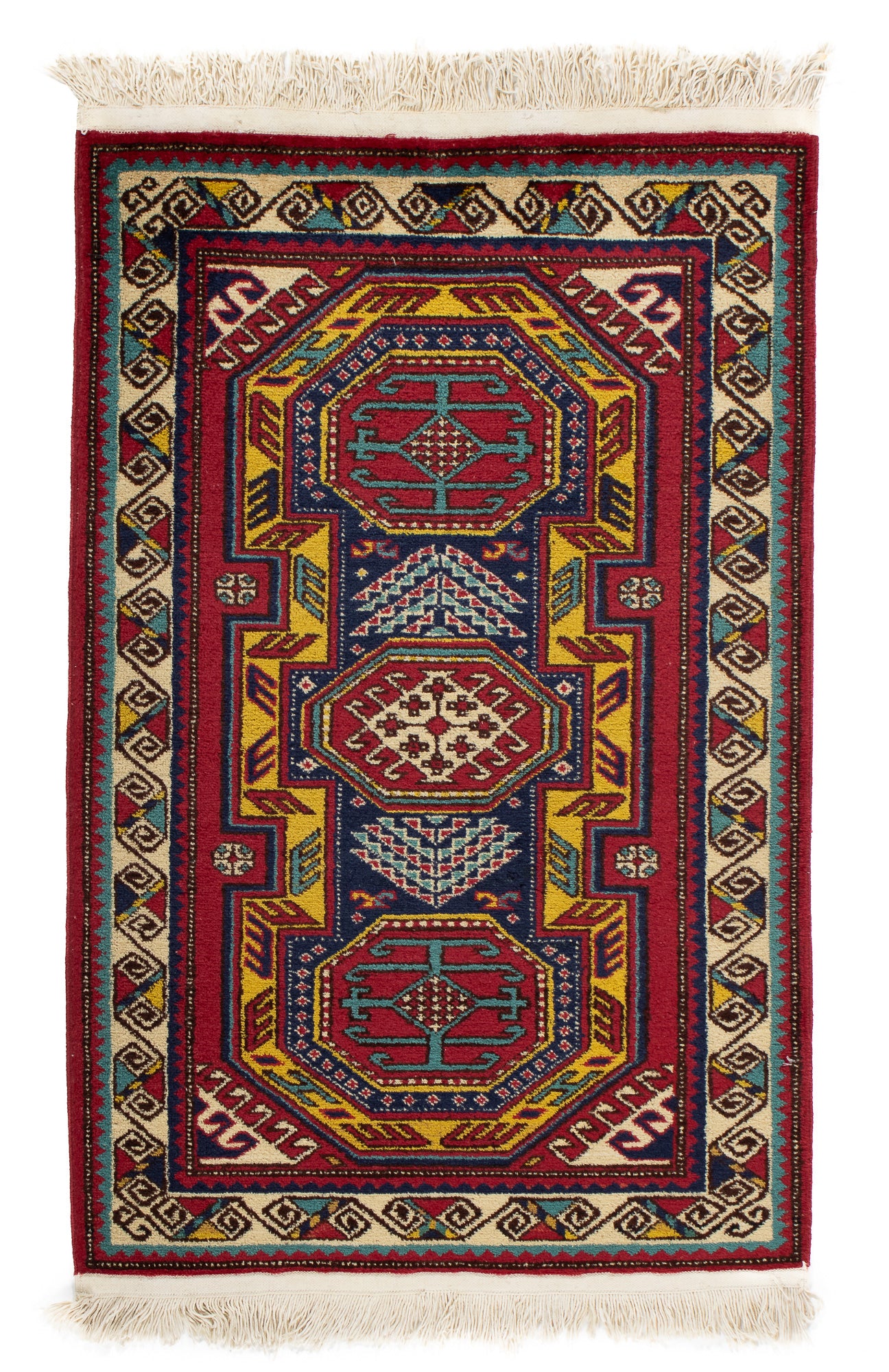 Caucasian Cabistan Rug <br> 2'7 x 4'1