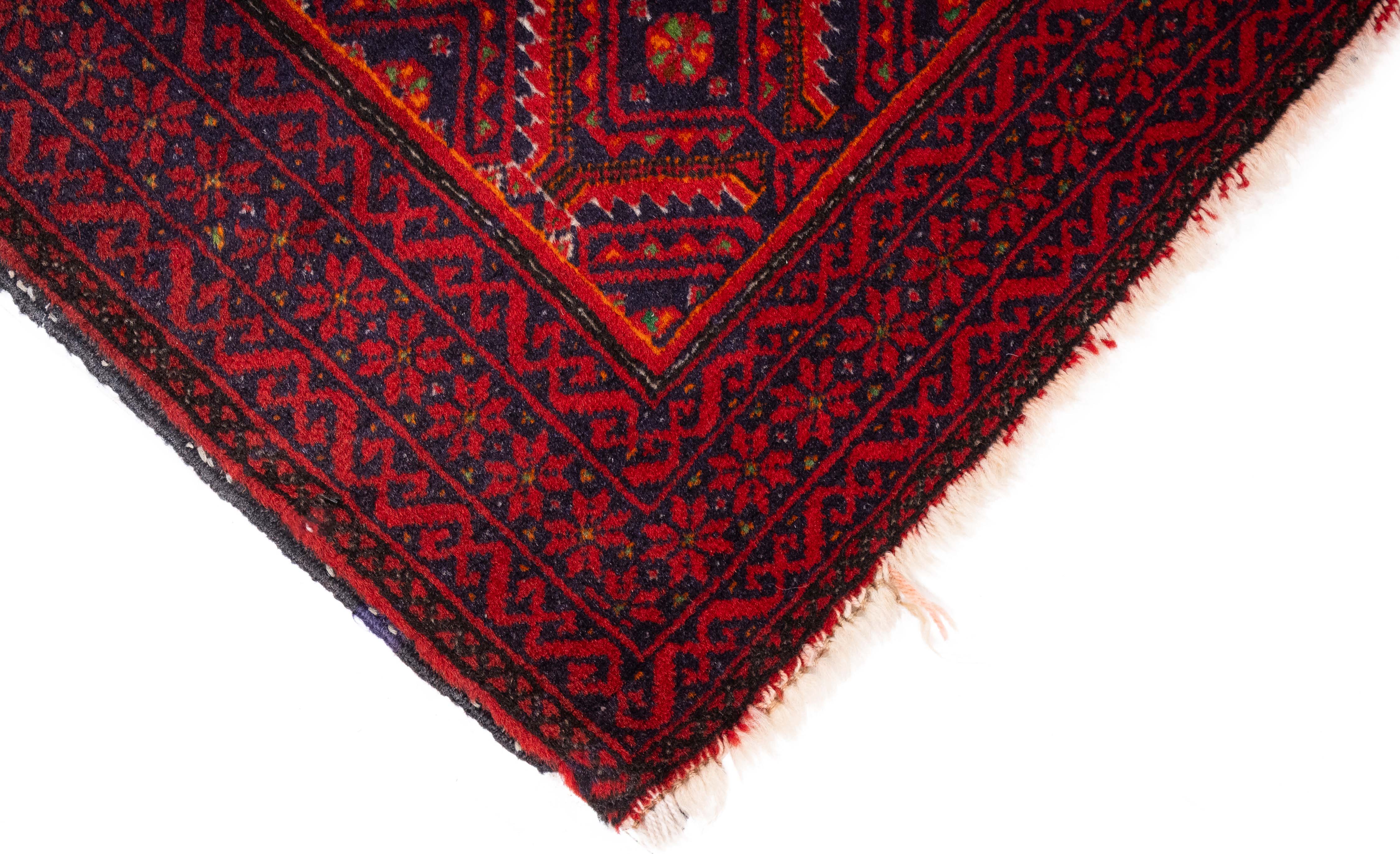 Turkmen Bokhara Rug <br> 3'1 x 5'4