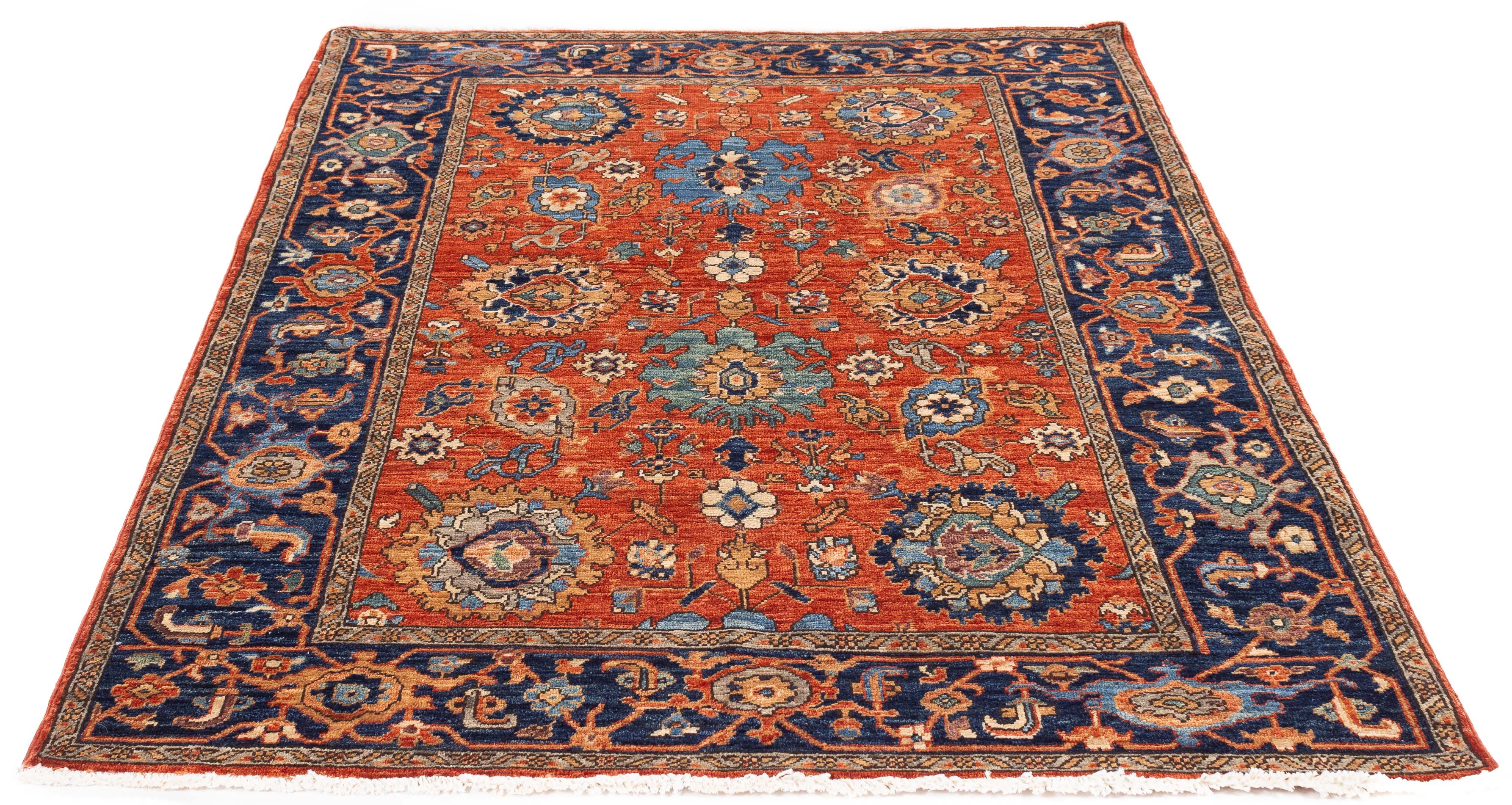 New Pakistan Serapi Rug <br> 4'5 x 6'4