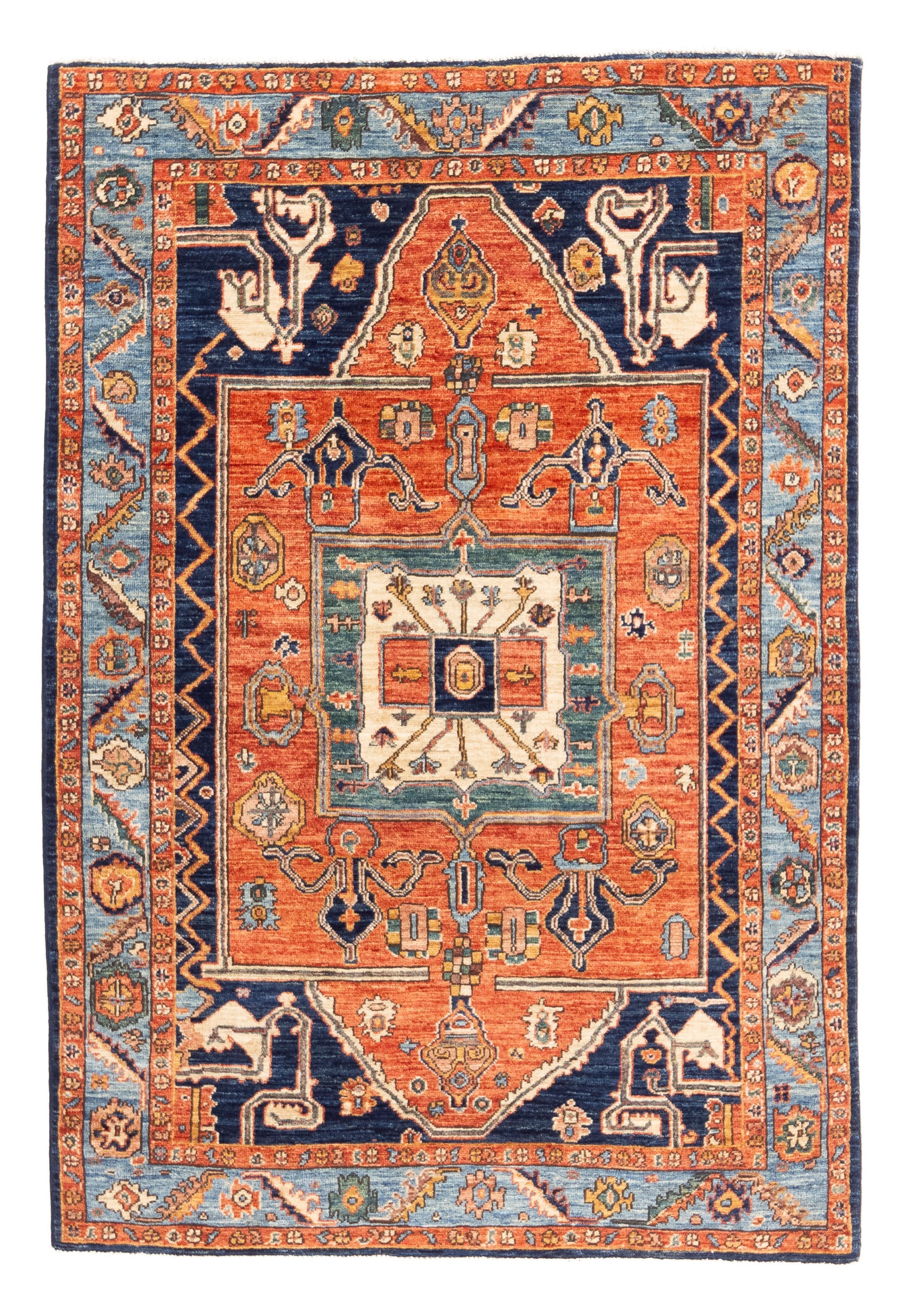 New Pakistan Serapi Rug <br> 4'2 x 6'1