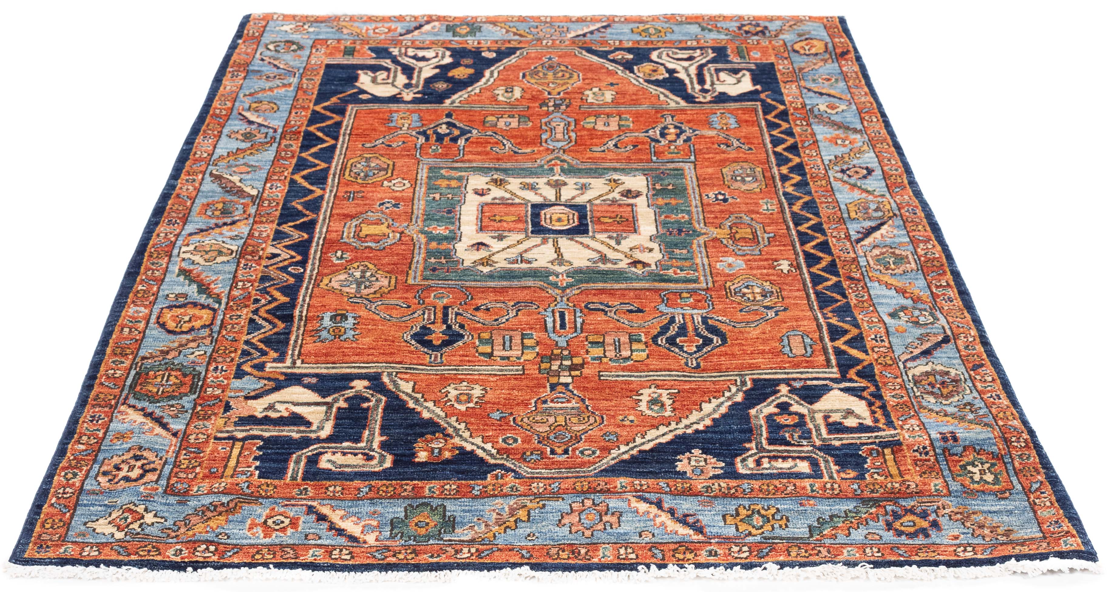 New Pakistan Serapi Rug <br> 4'2 x 6'1