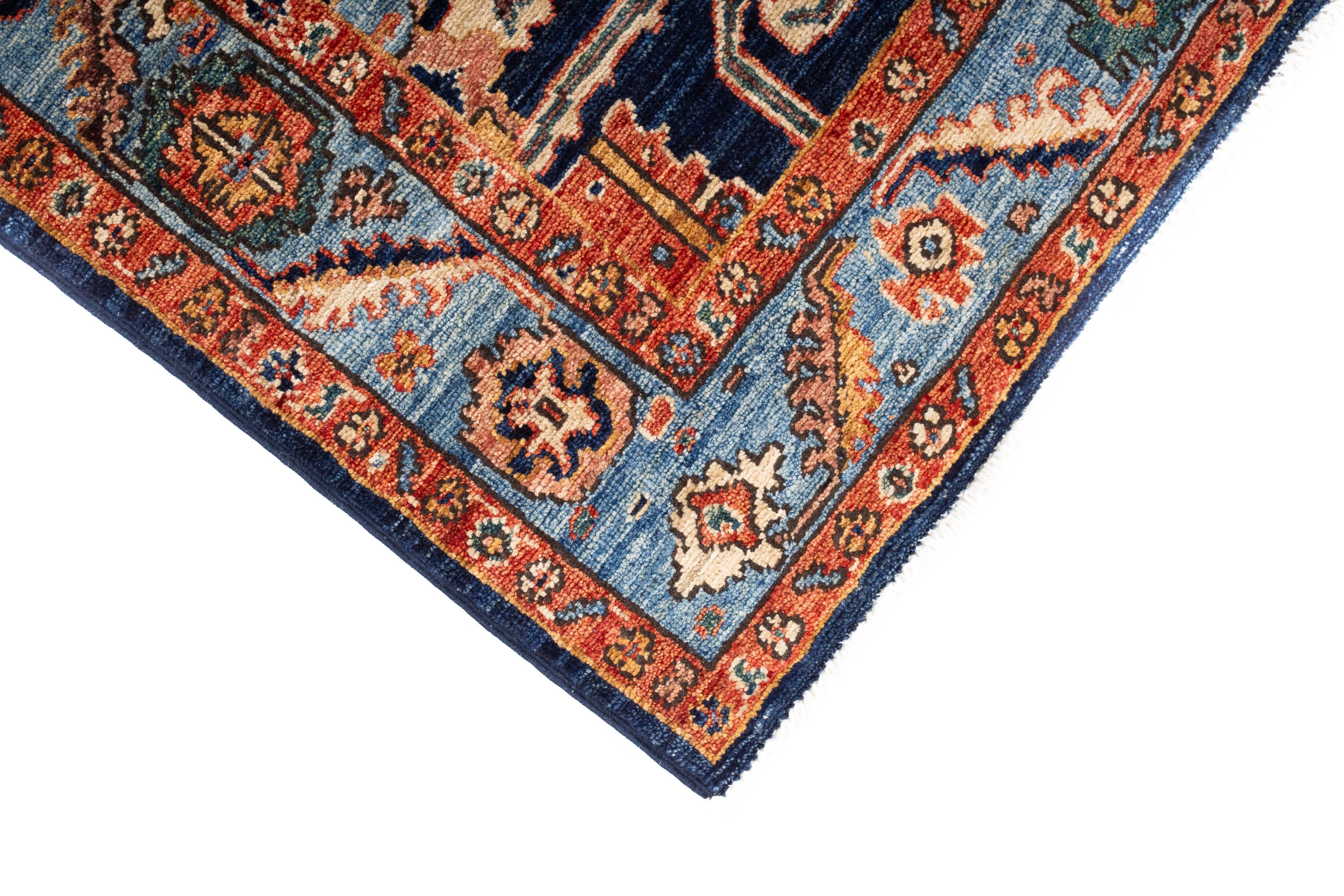 New Pakistan Serapi Rug <br> 4'2 x 6'1