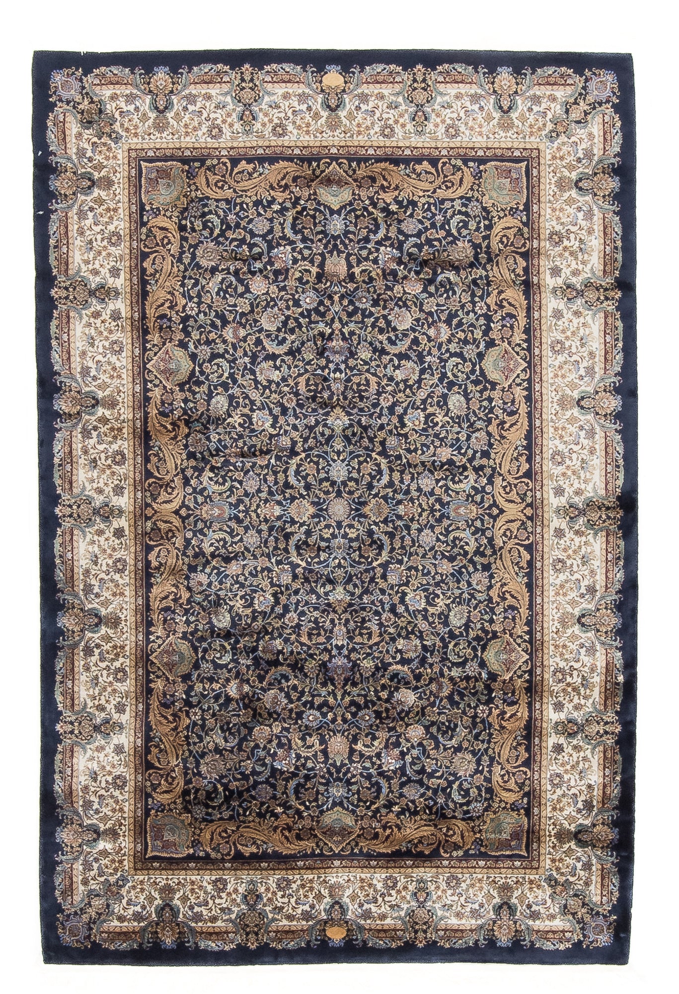 Turkish Ghom Silk Rug <br> 4'0 x 6'0