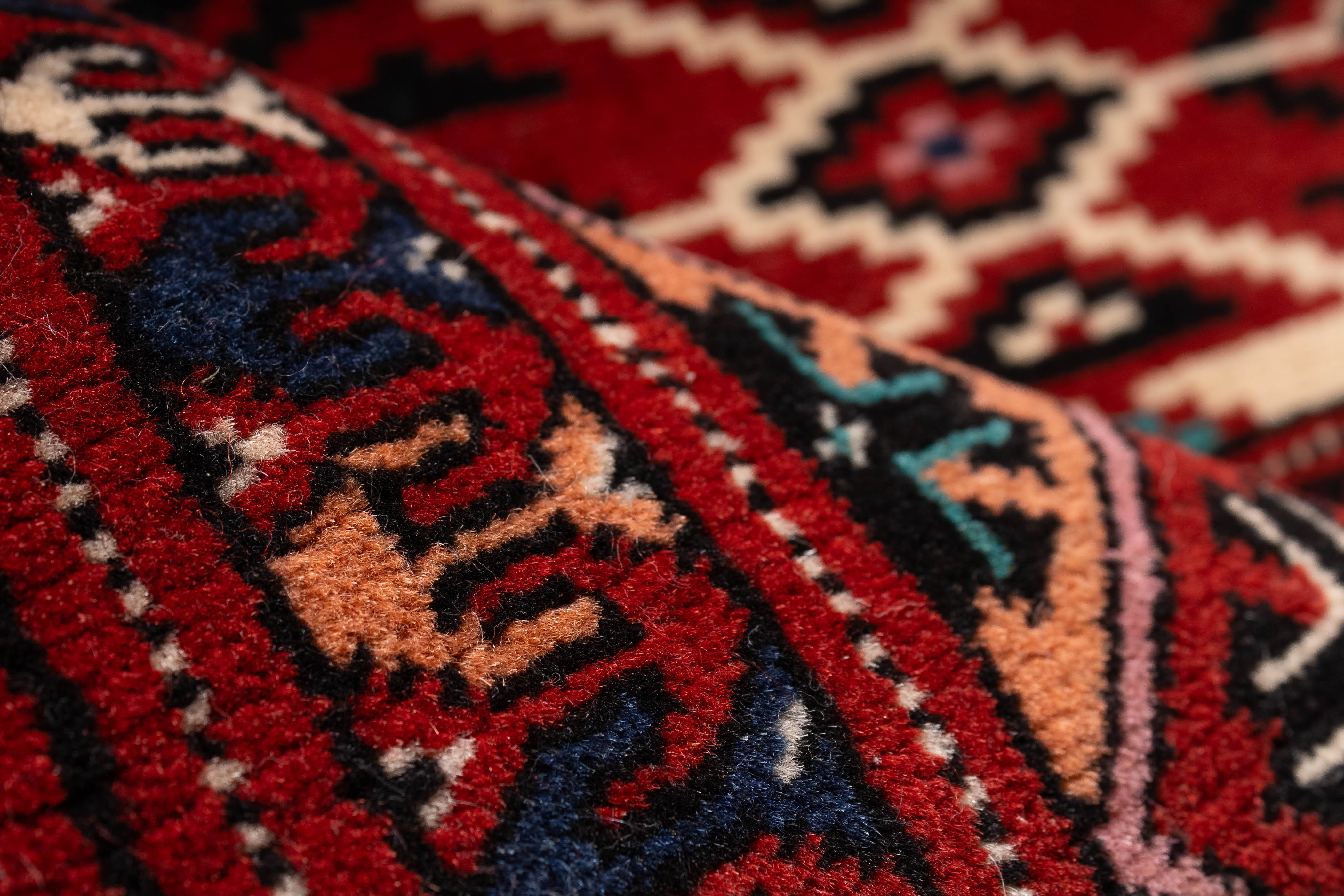 New Turkmen Carpet Rug <br> 4'0 x 5'3