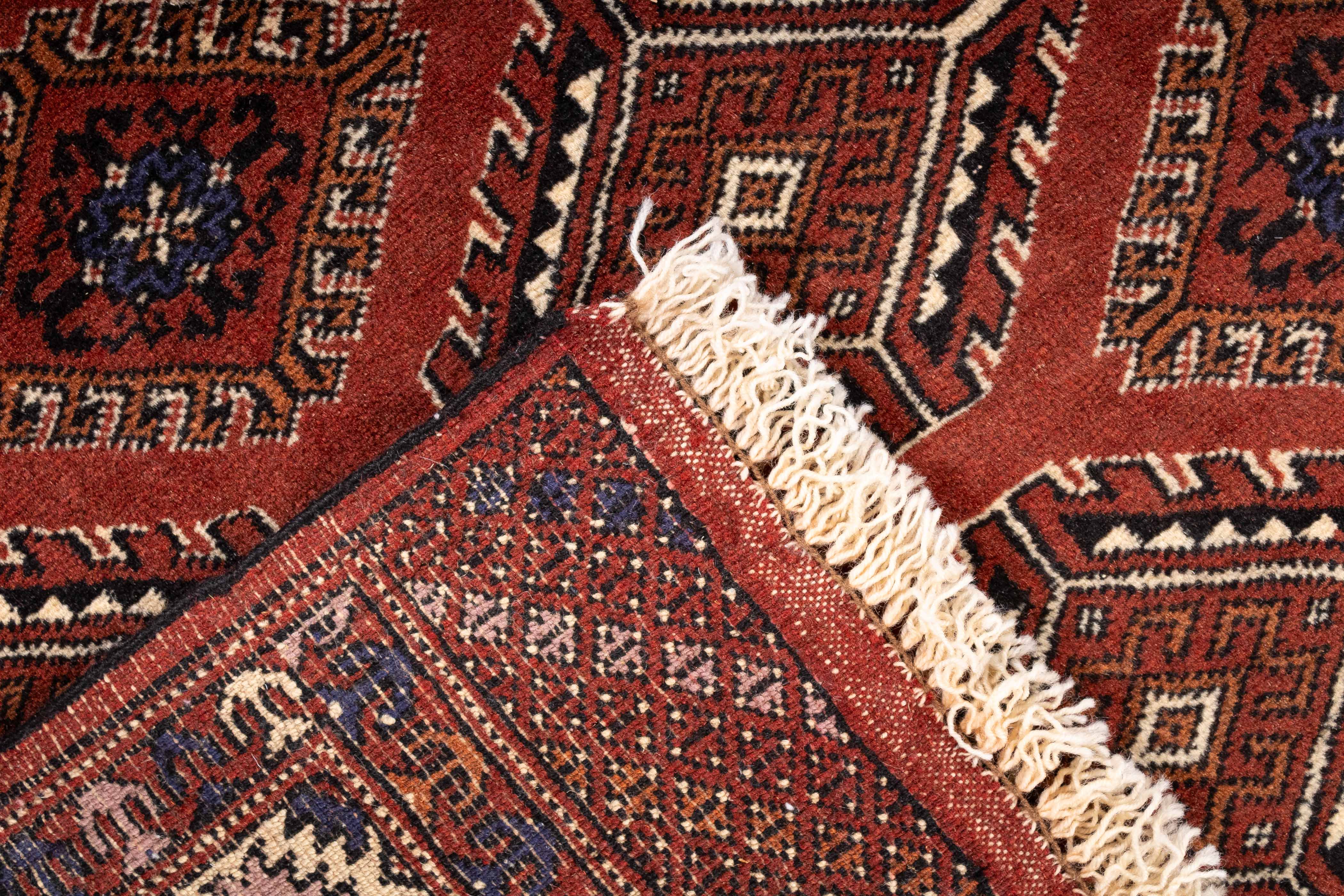 New Turkmen Carpet Rug <br> 4'0 x 5'0