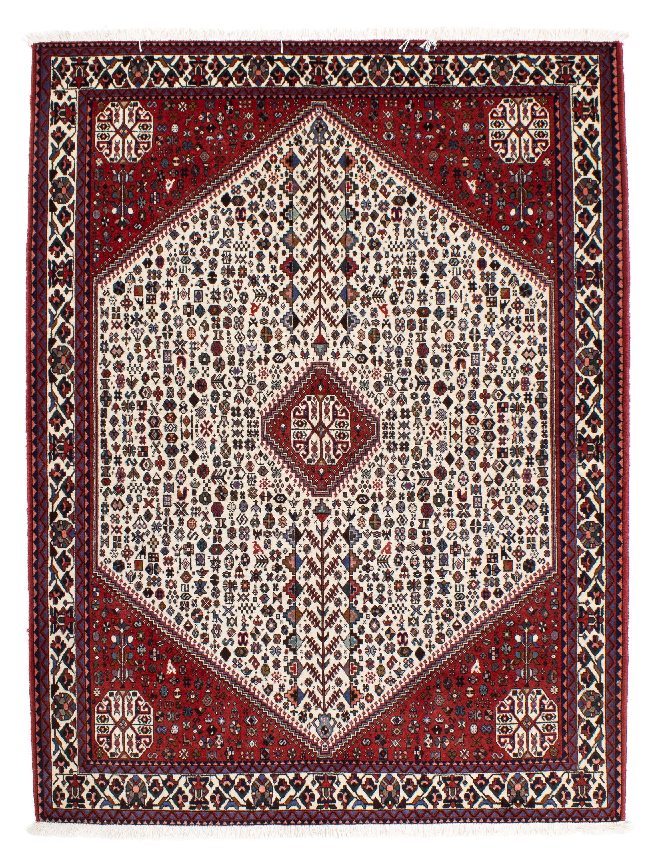 Semi-Antique Persian Abadeh Rug <br> 5'2 x 6'10