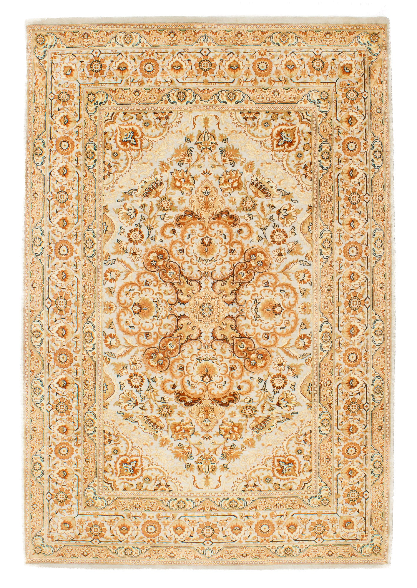 Pak Tabriz Rug <br> 4'0 x 6'0