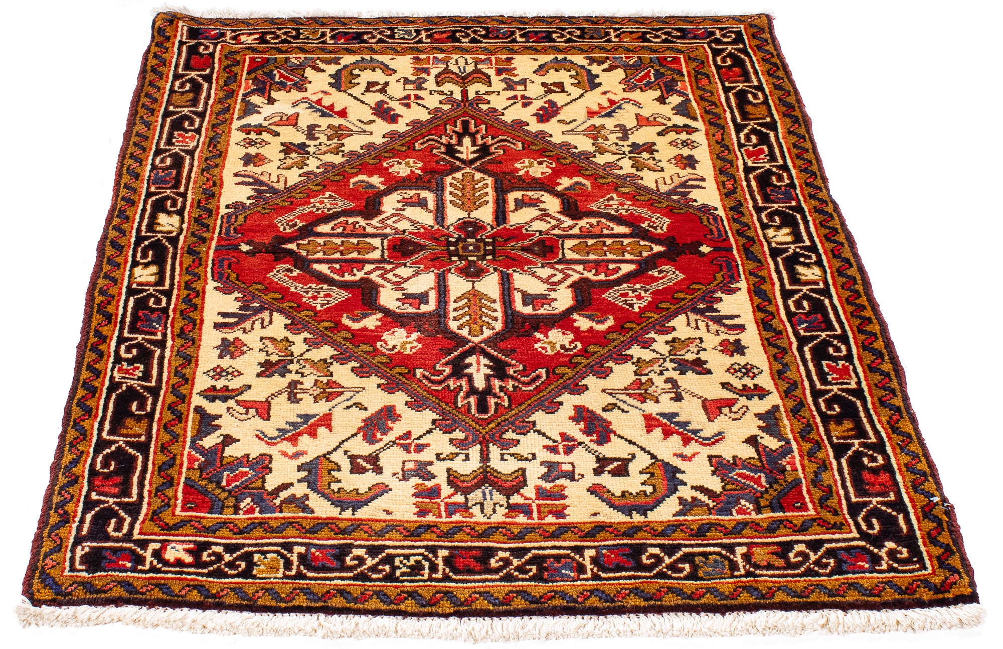 Persian Heriz Rug <br> 3'9' x 5'0'