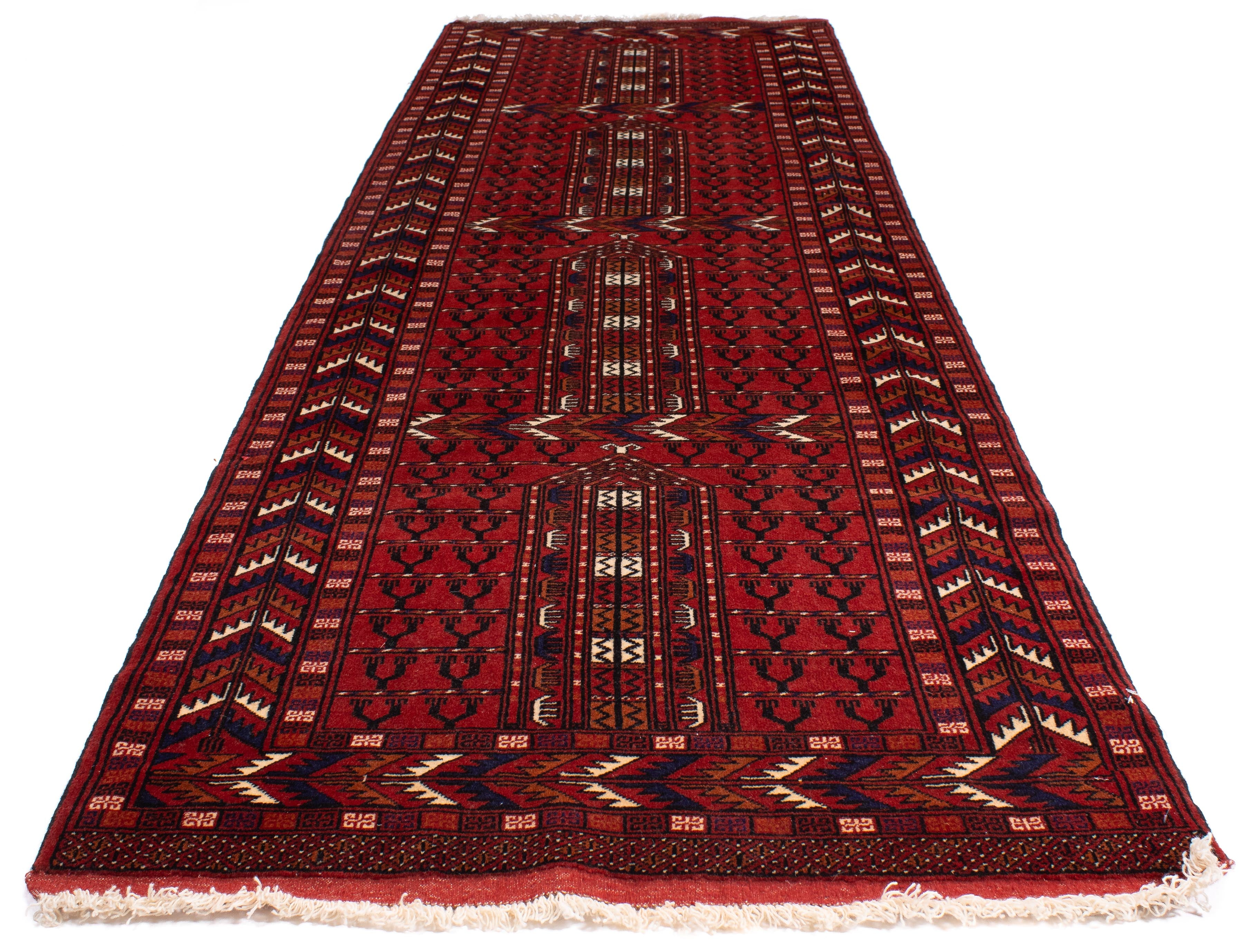 Fine Persian Turkmen Rug <br> 3'0 x 9'3