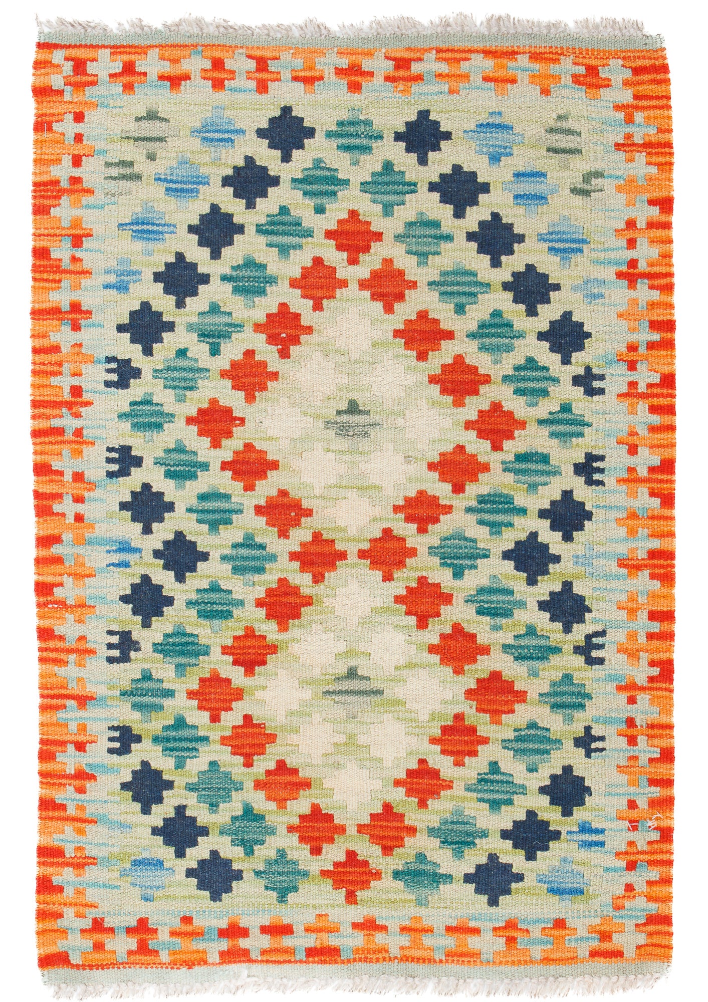 Colorful Pak Kilim Accent Rug <br> 2'1 x 2'10