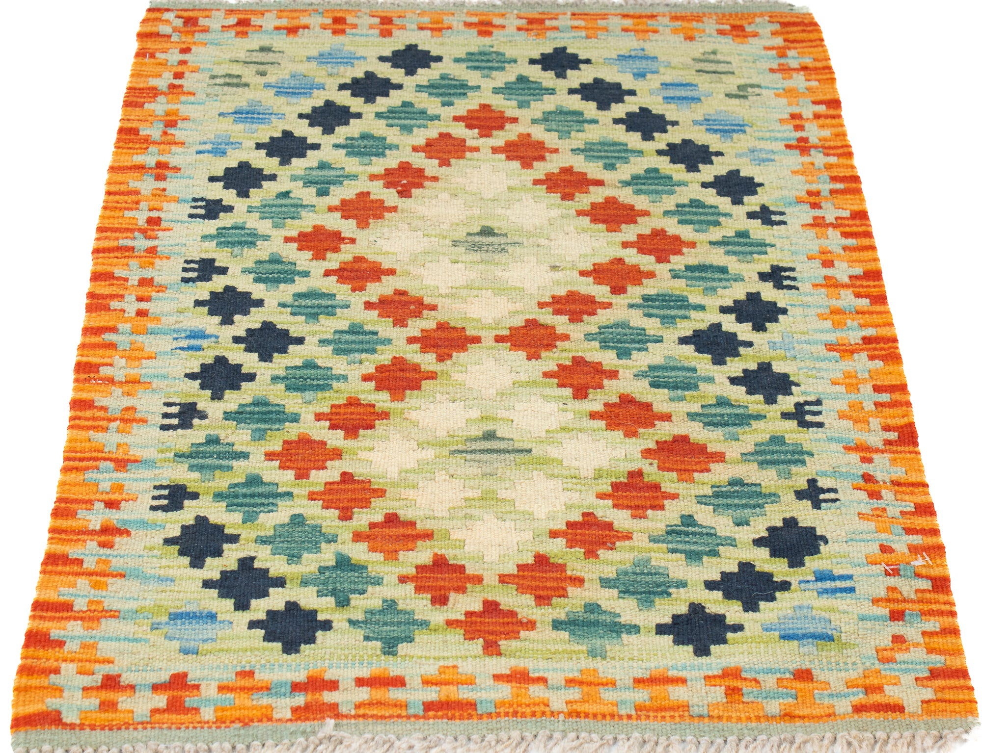 Colorful Pak Kilim Accent Rug <br> 2'1 x 2'10