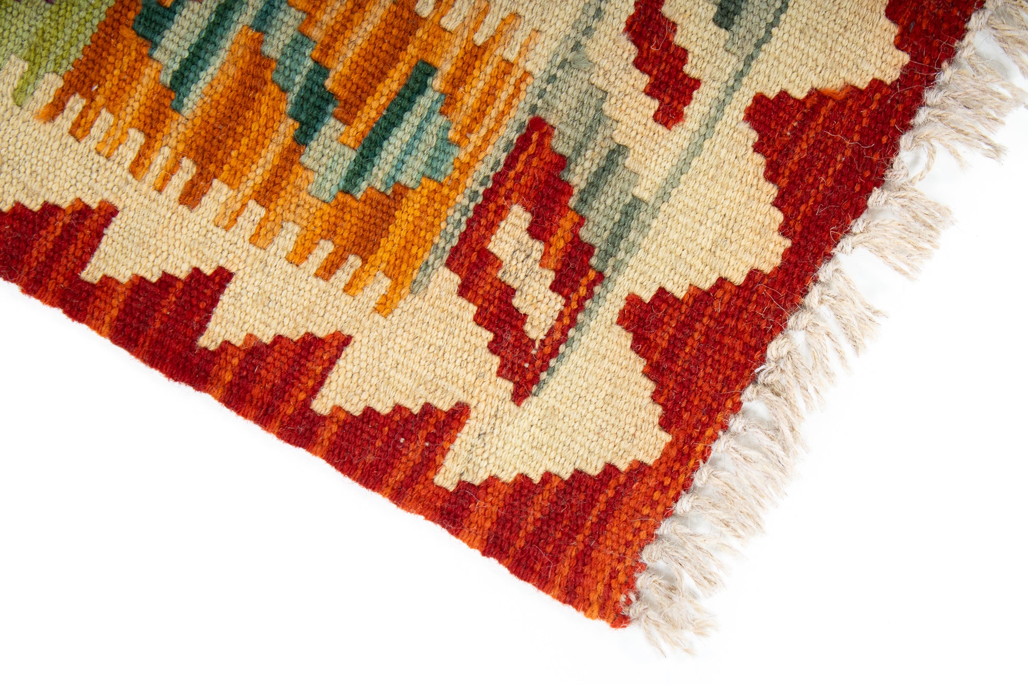 Geometric Colorful Pak Kilim Accent Rug <br> 2'0 x 3'0