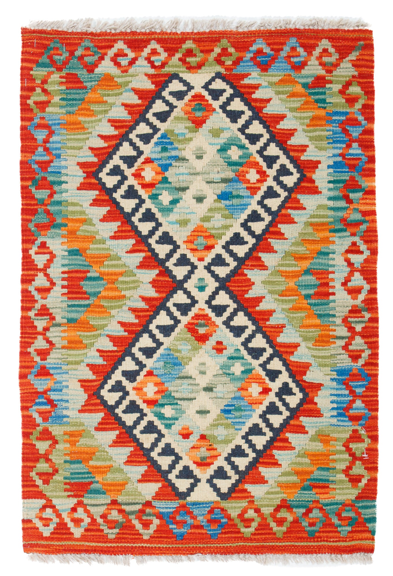 Tribal Pak Kilim Accent Rug <br> 2'0 x 3'0