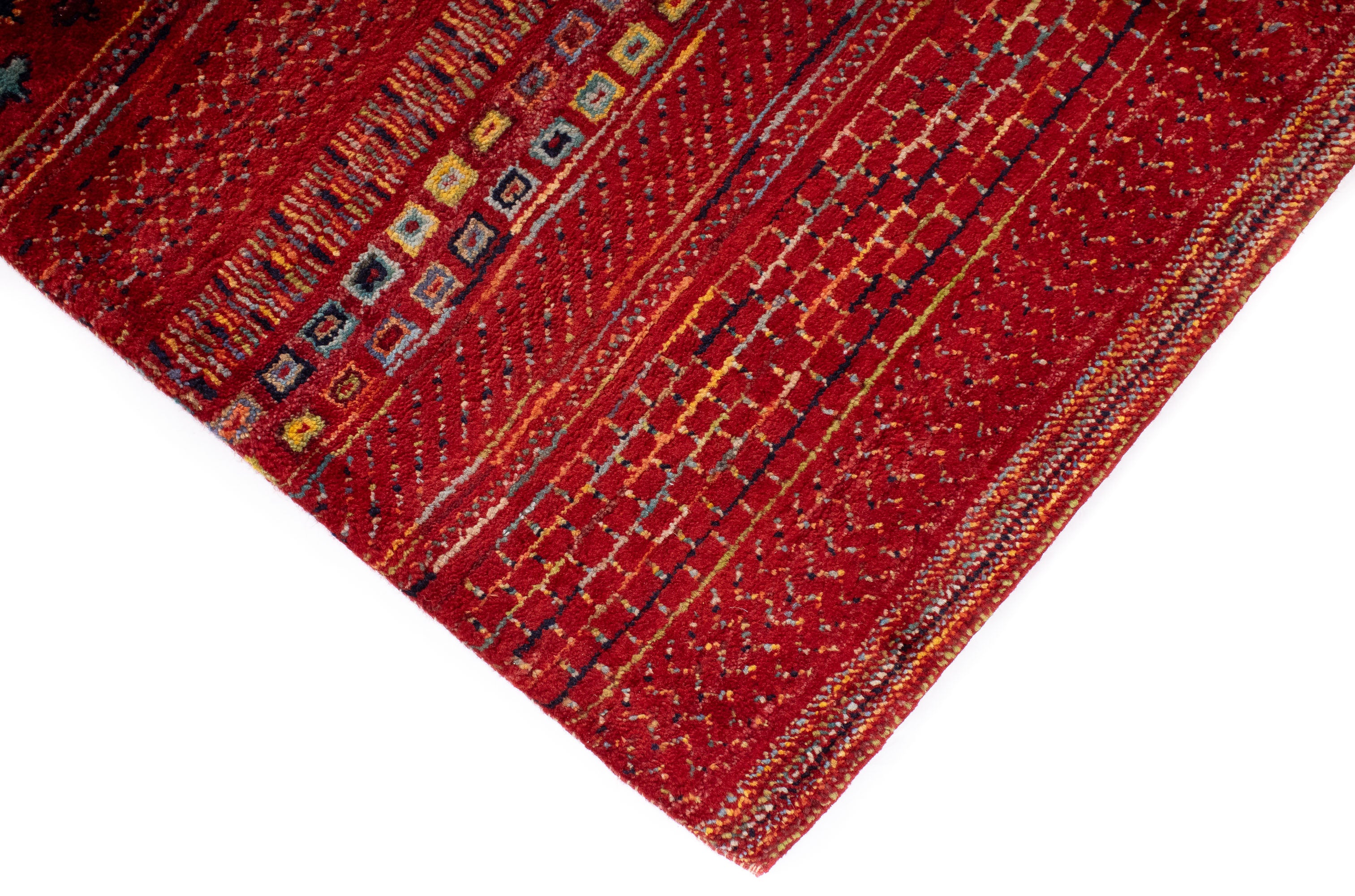 Pakistan Gabbeh Area Rug <br> 8'2 x 11'6