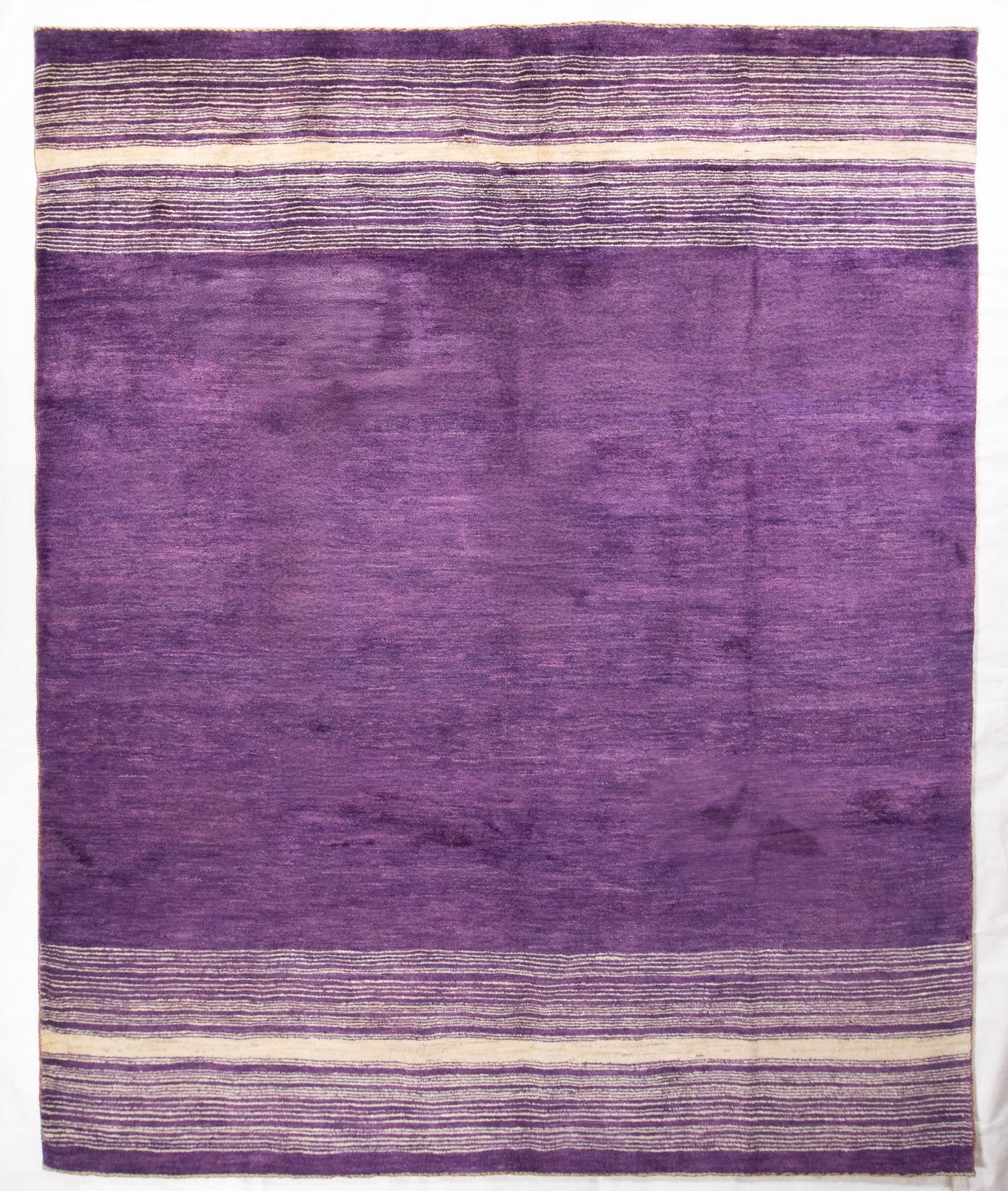 Purple Turkish Amaleh Area Rug <br> 8'1 x 9'11