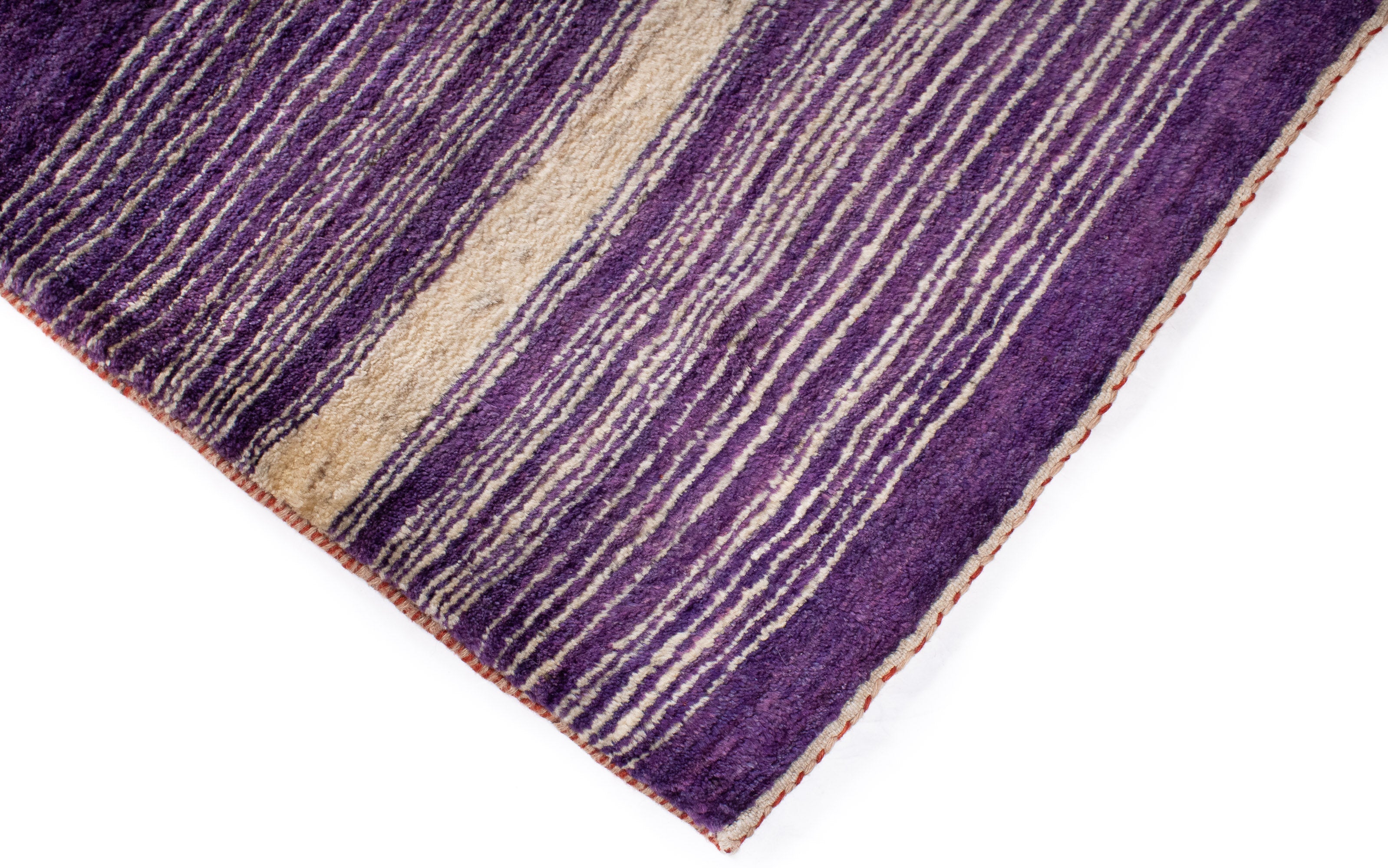 Purple Turkish Amaleh Area Rug <br> 8'1 x 9'11