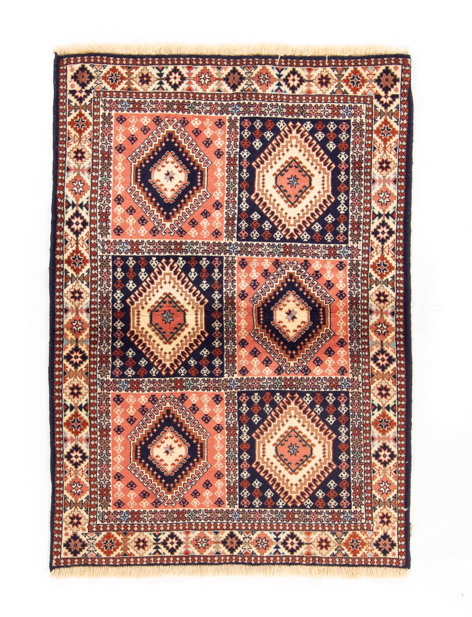 Persian Yalameh Area Rug <br> 3'5 x 4'10