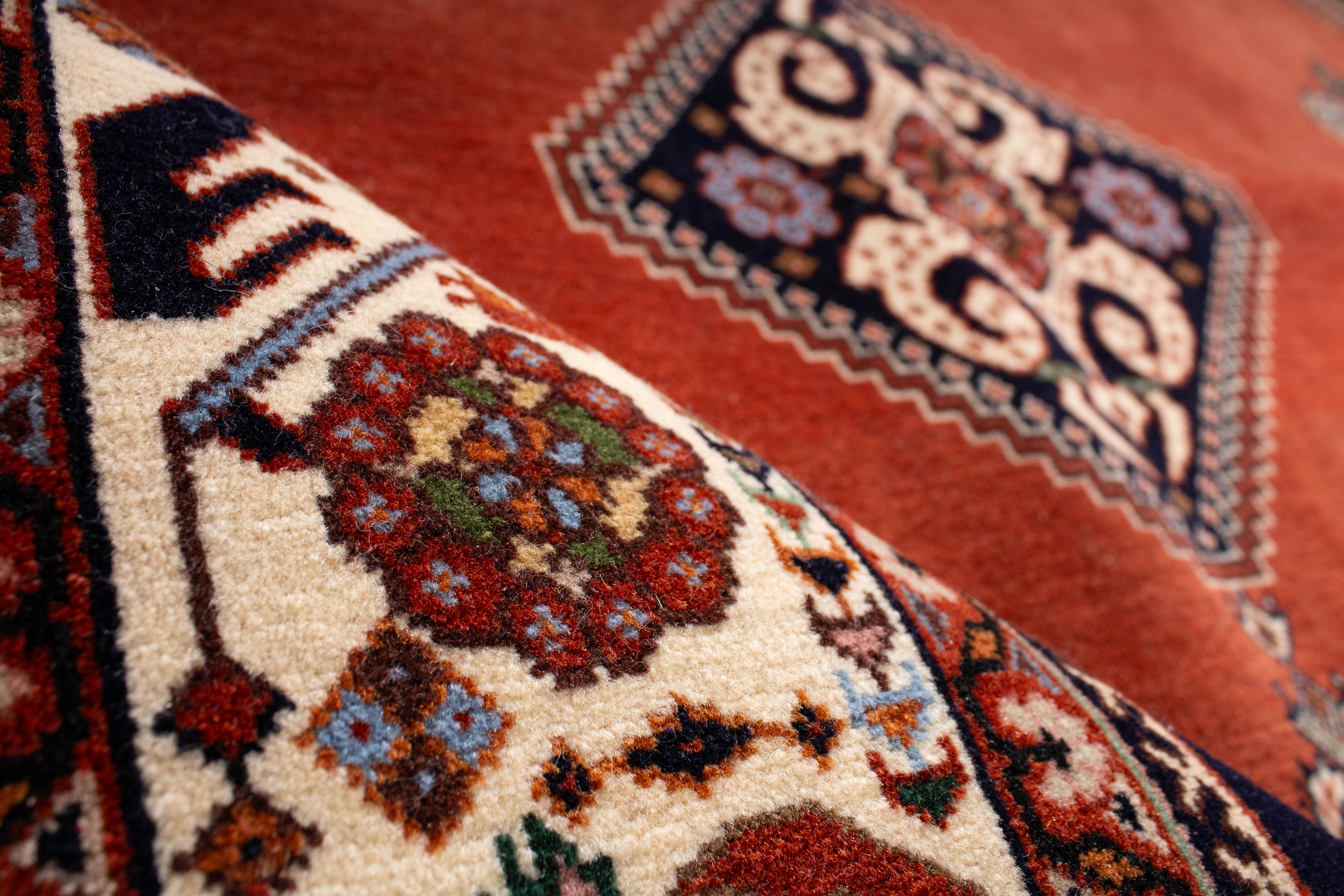 Persian Gashghai Rug <br> 5'2 × 7'0