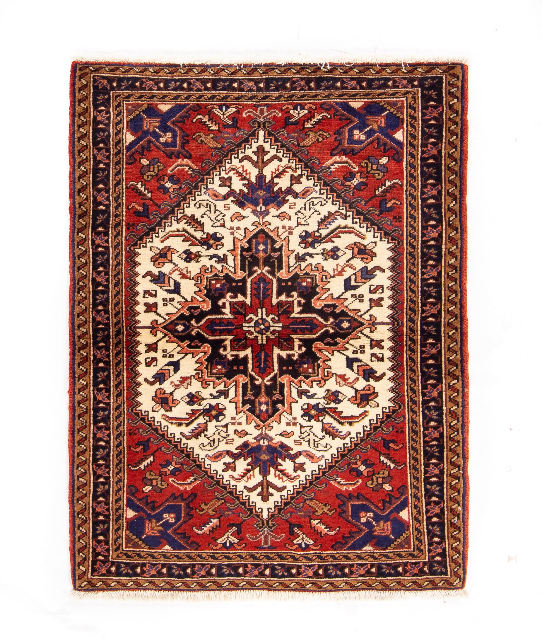 Persian Heriz Rug <br> 3'6 × 4'8