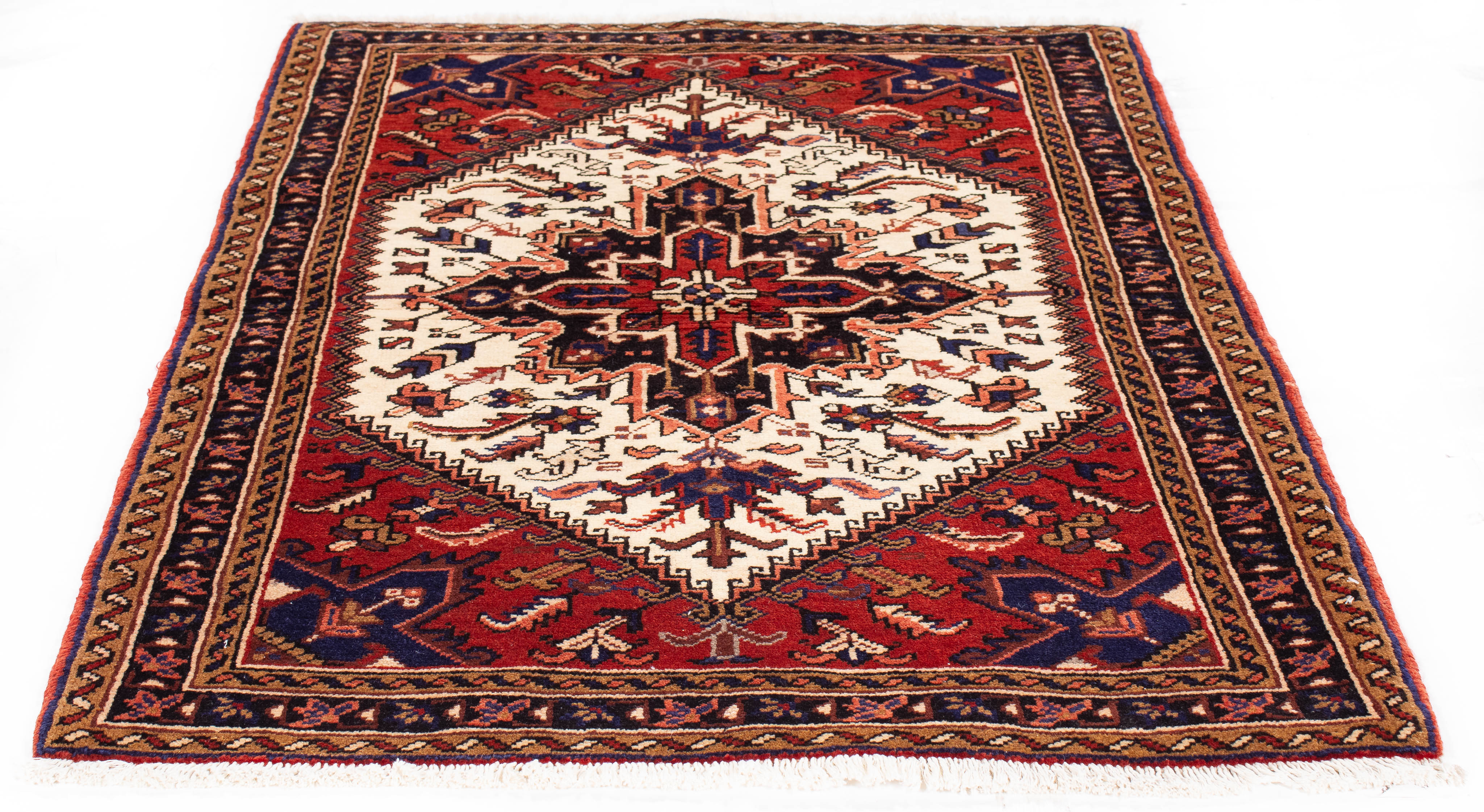 Persian Heriz Rug <br> 3'6 × 4'8