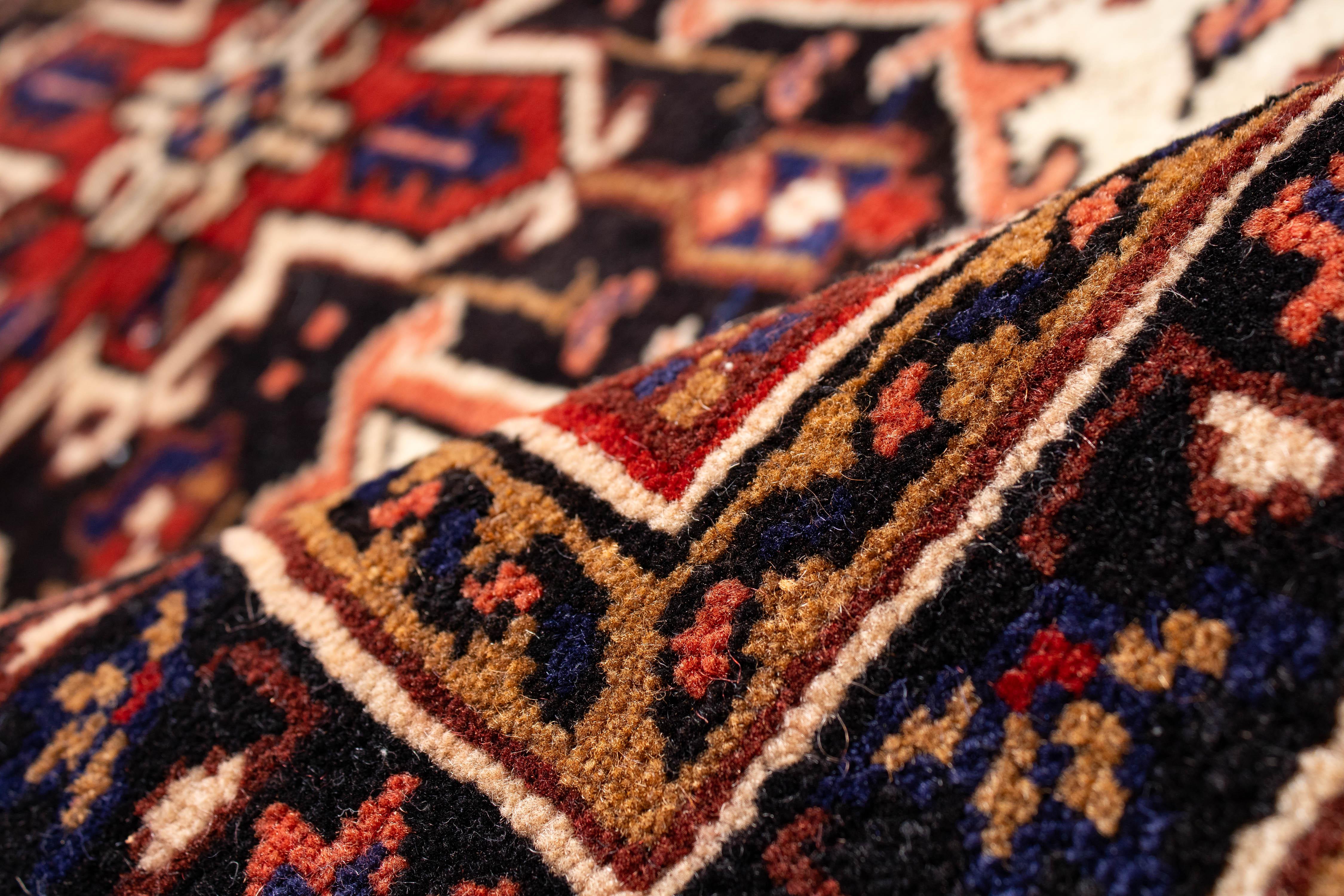 Persian Heriz Rug <br> 3'6 × 4'8