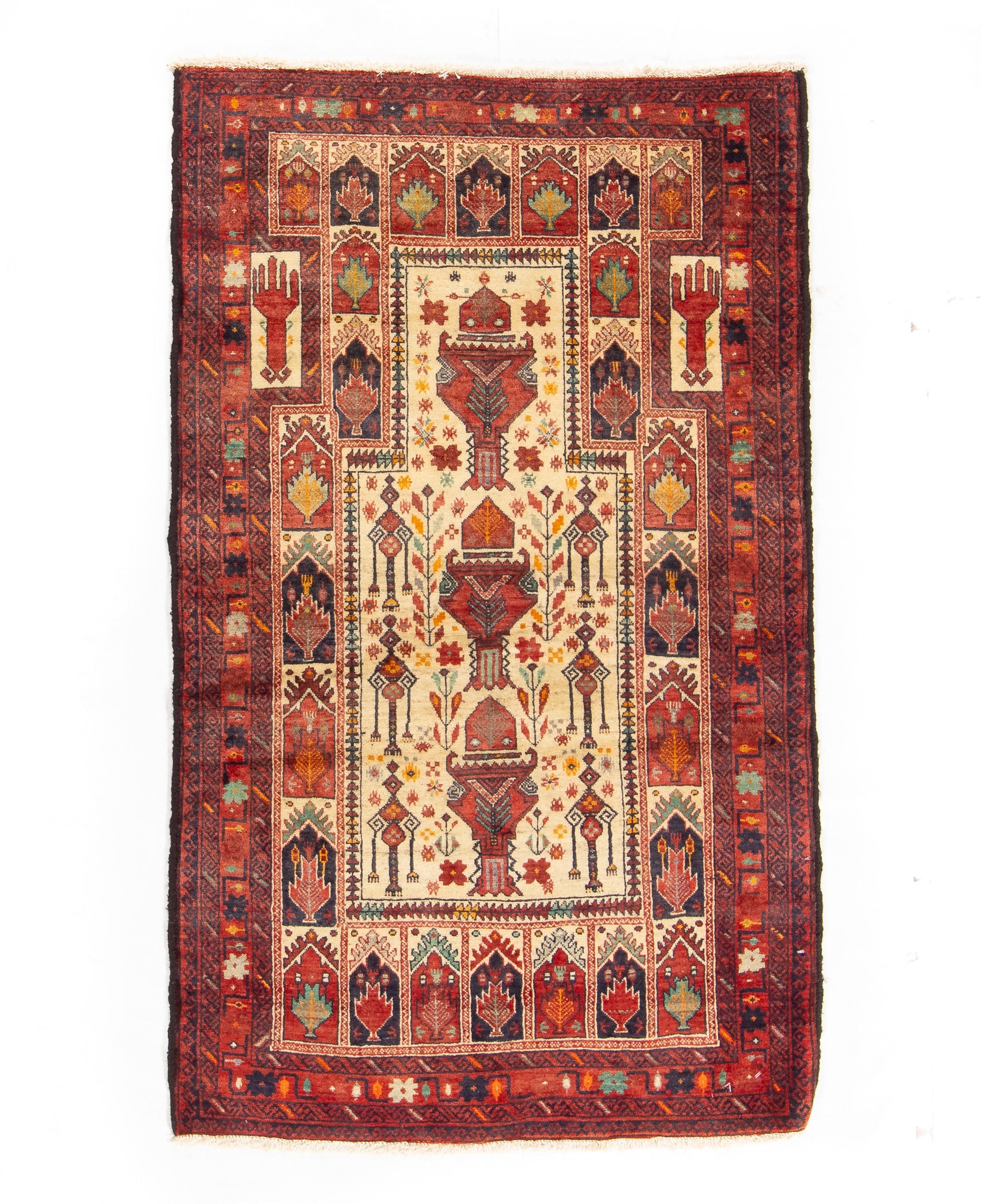 Persian Balouch Rug <br> 3'0 × 4'10